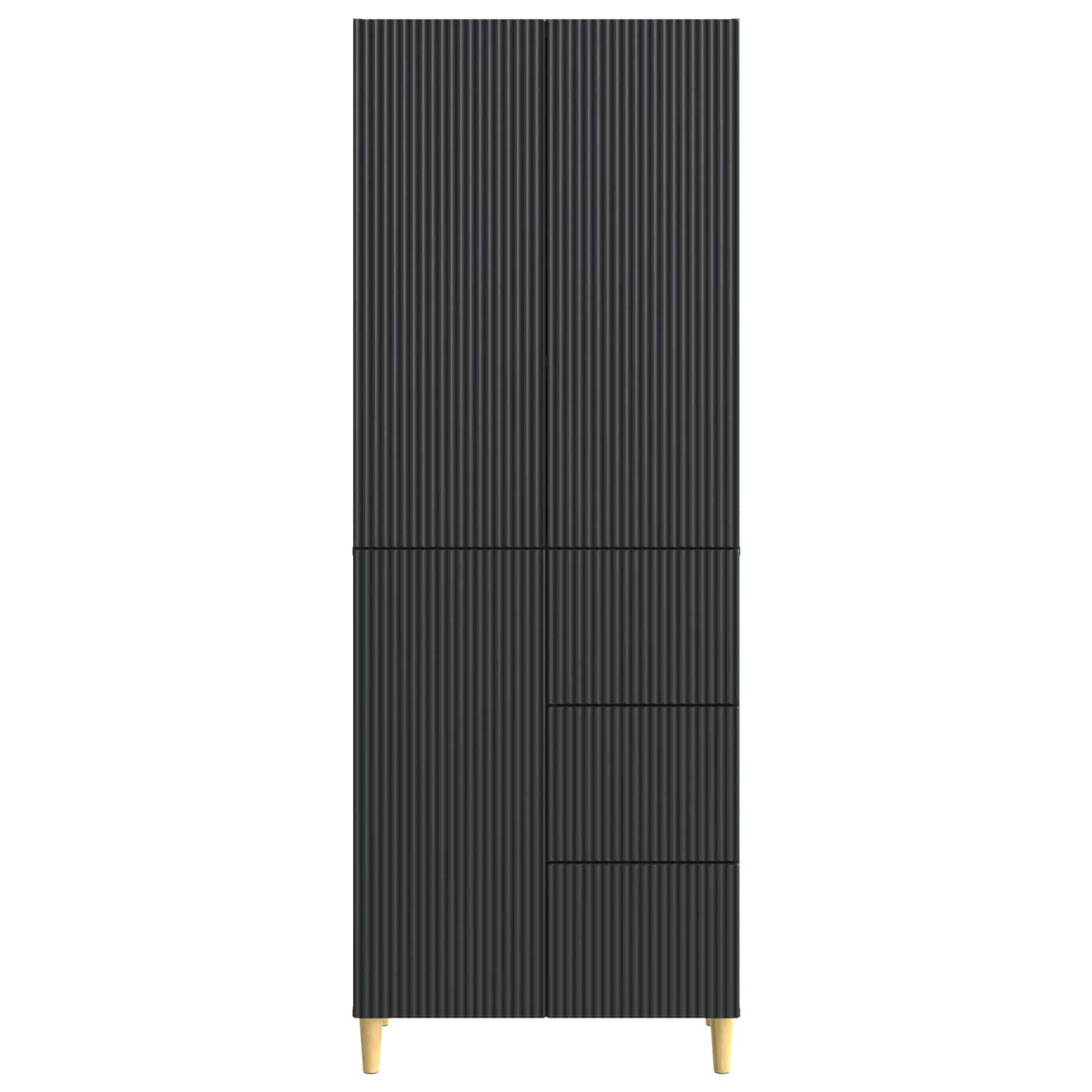vidaXL Kastenset 2 pcs 66 x 34,5 x 90 cm Bewerkt hout