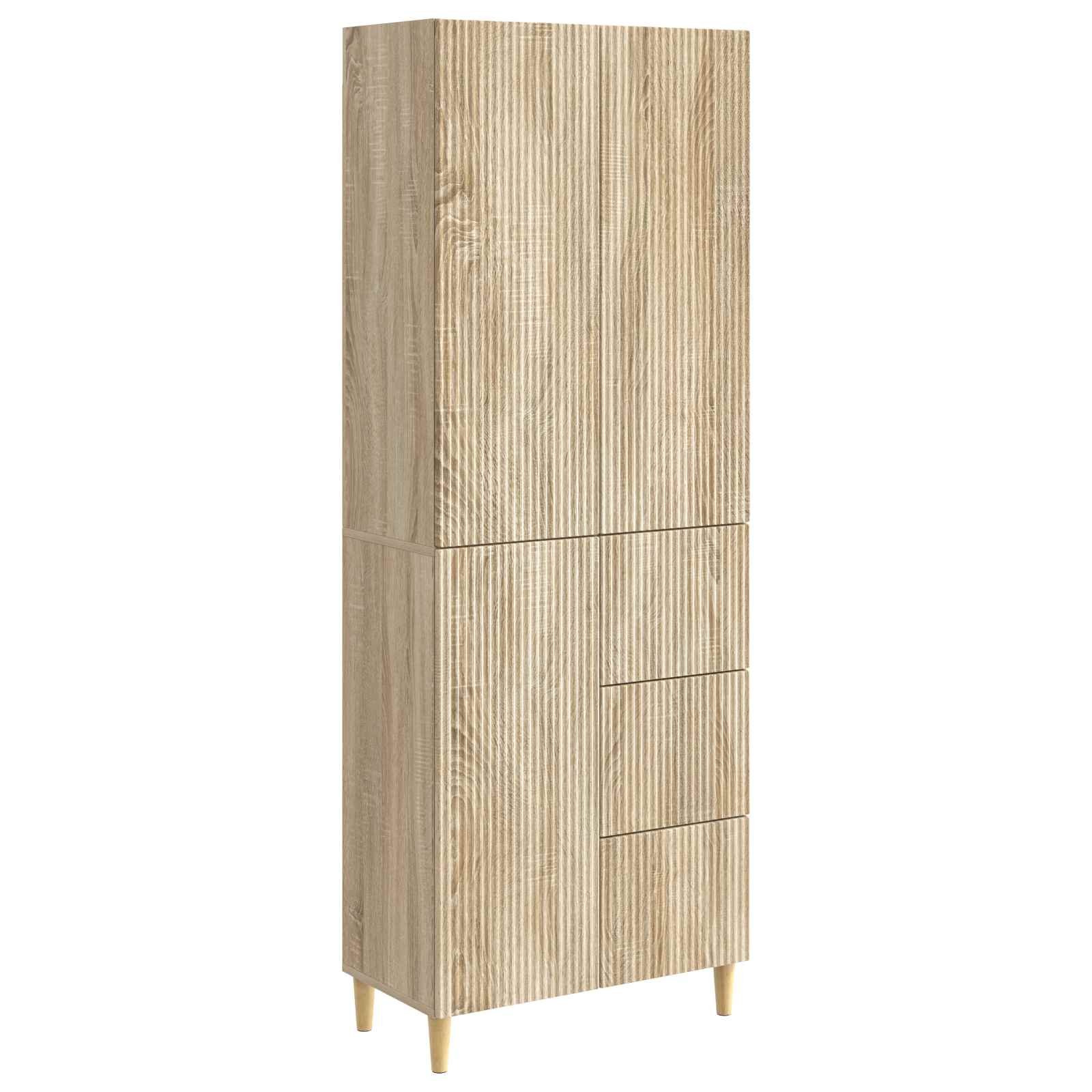 vidaXL Kastenset 2 pcs 66 x 34,5 x 90 cm Bewerkt hout