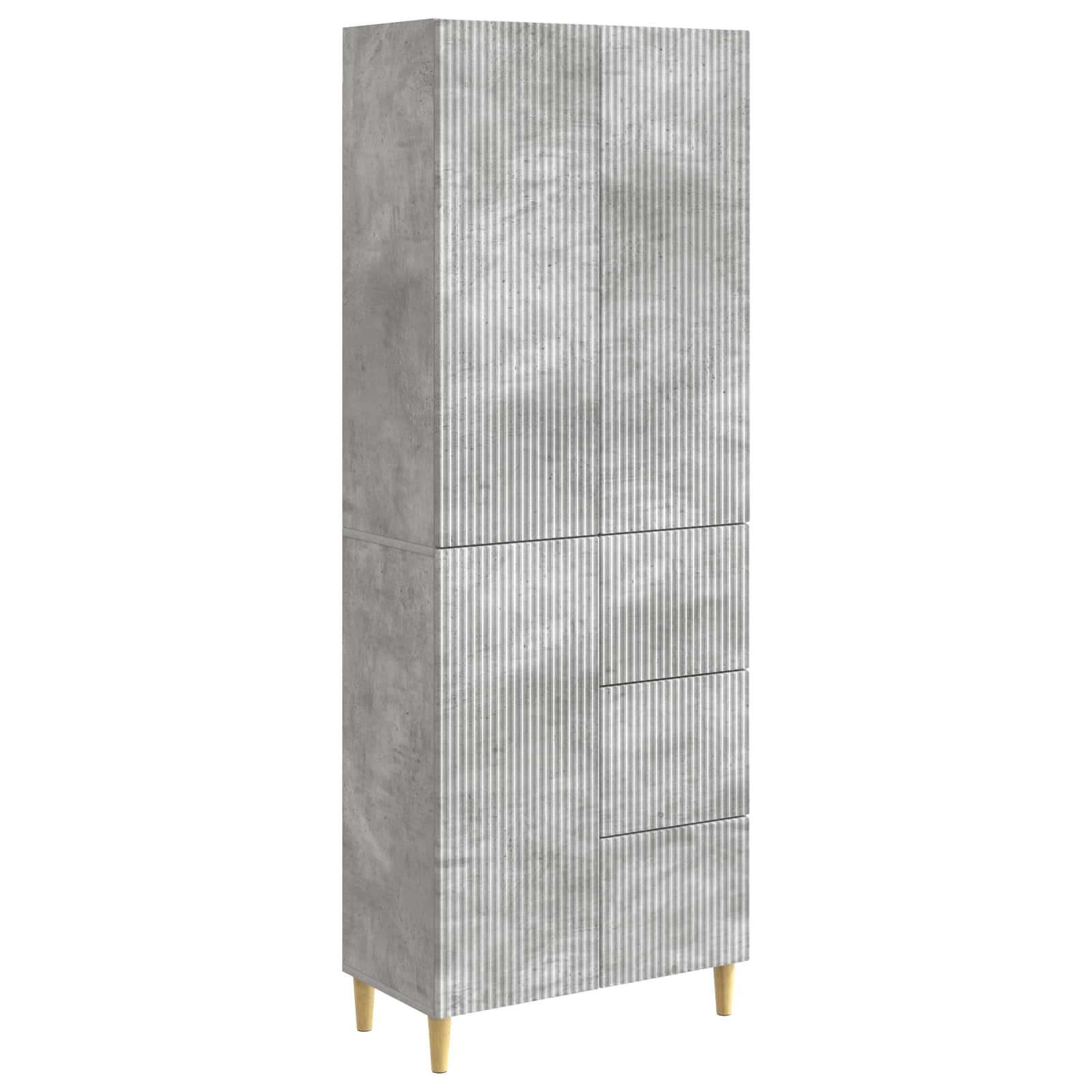 vidaXL Kastenset 2 pcs 66 x 34,5 x 90 cm Bewerkt hout