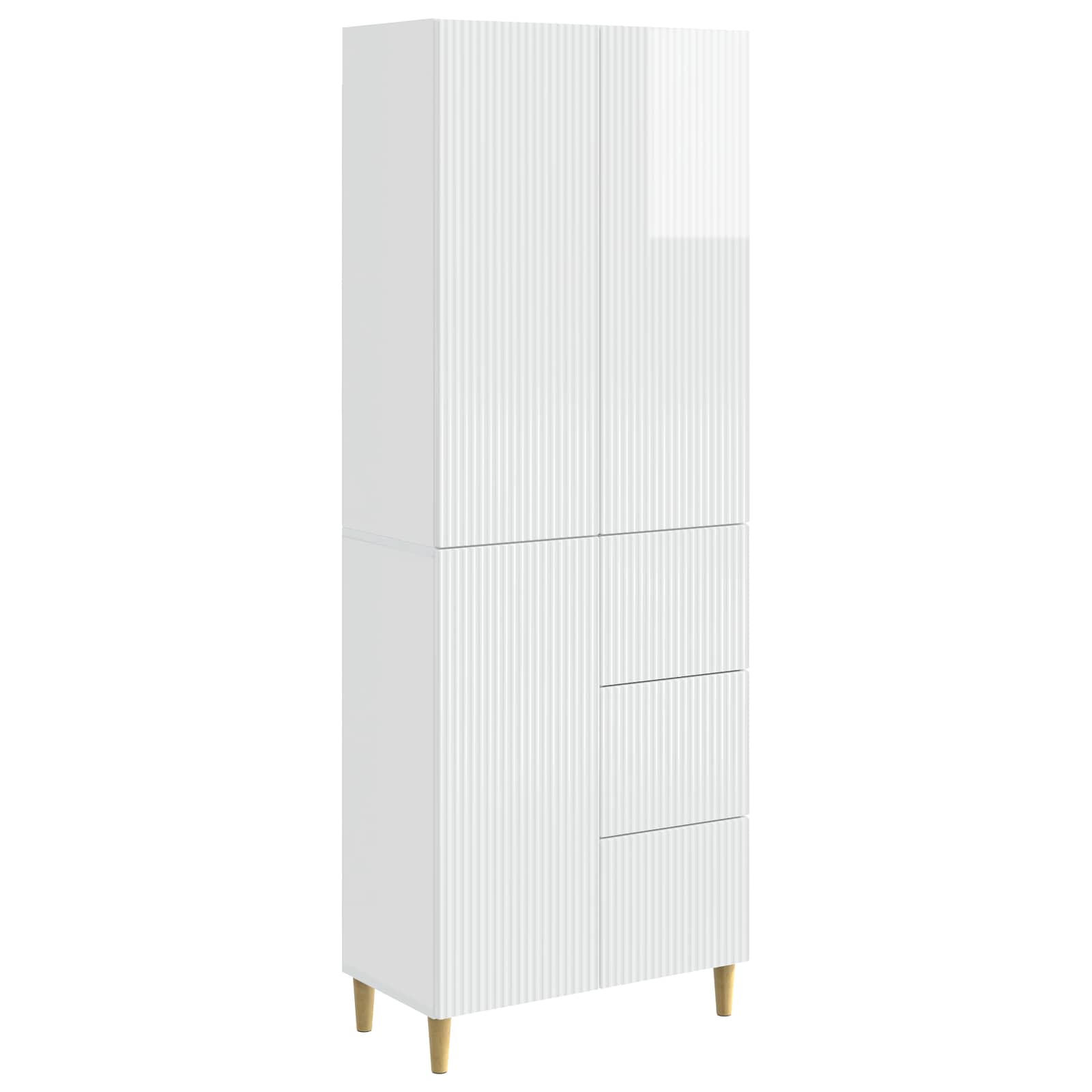 vidaXL Kastenset 2 pcs 66 x 34,5 x 90 cm Bewerkt hout