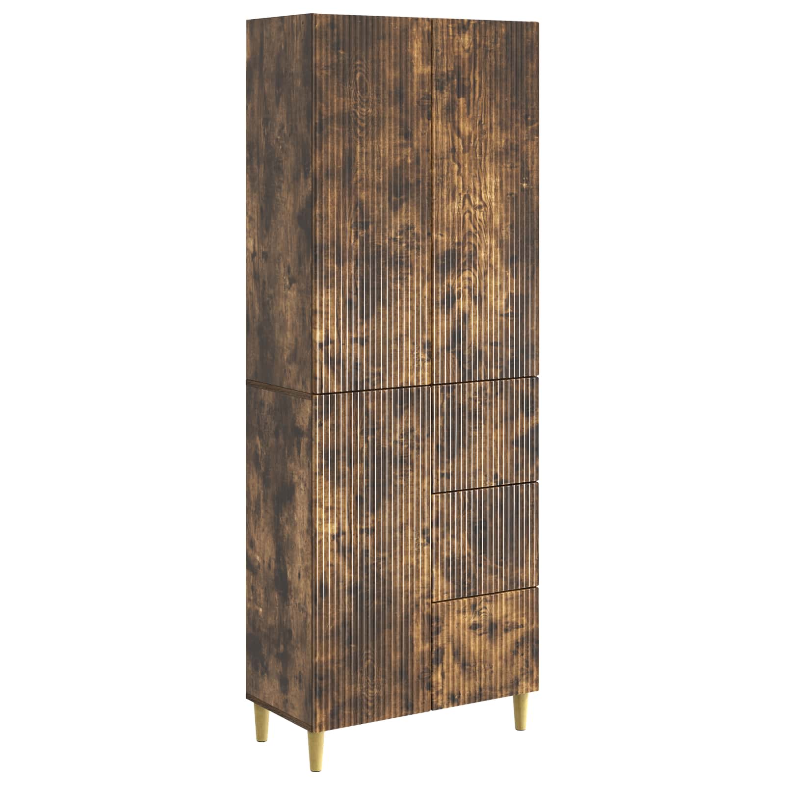 vidaXL Kastenset 2 pcs 66 x 34,5 x 90 cm Bewerkt hout