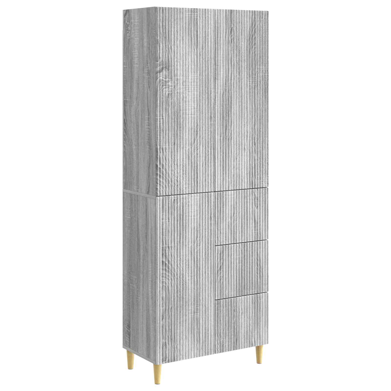 vidaXL Kastenset 2 pcs 66 x 34,5 x 90 cm Bewerkt hout