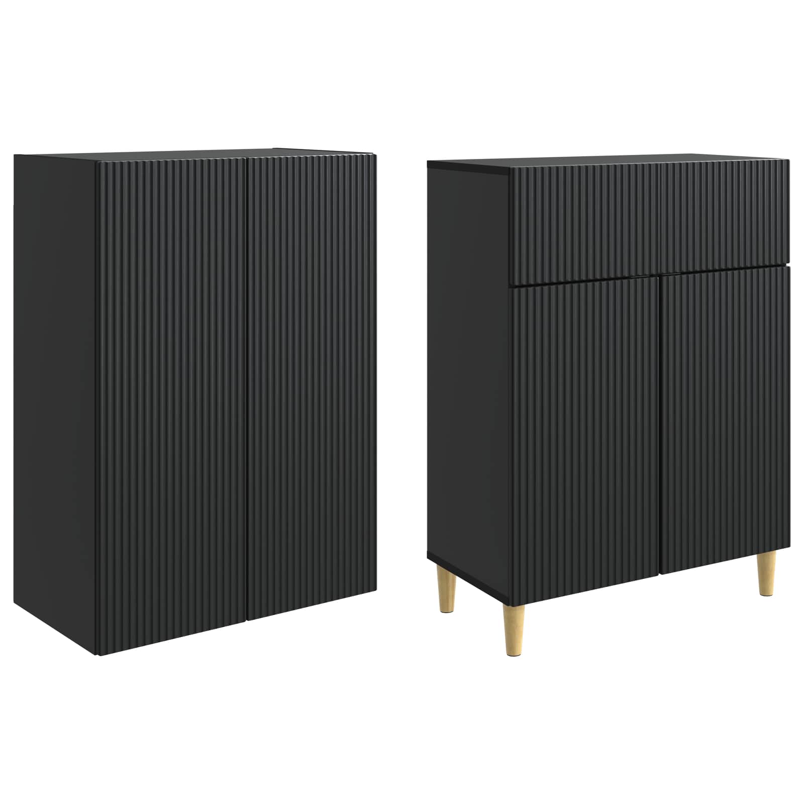 vidaXL Kastenset 2 pcs 66 x 34,5 x 90 cm Bewerkt hout