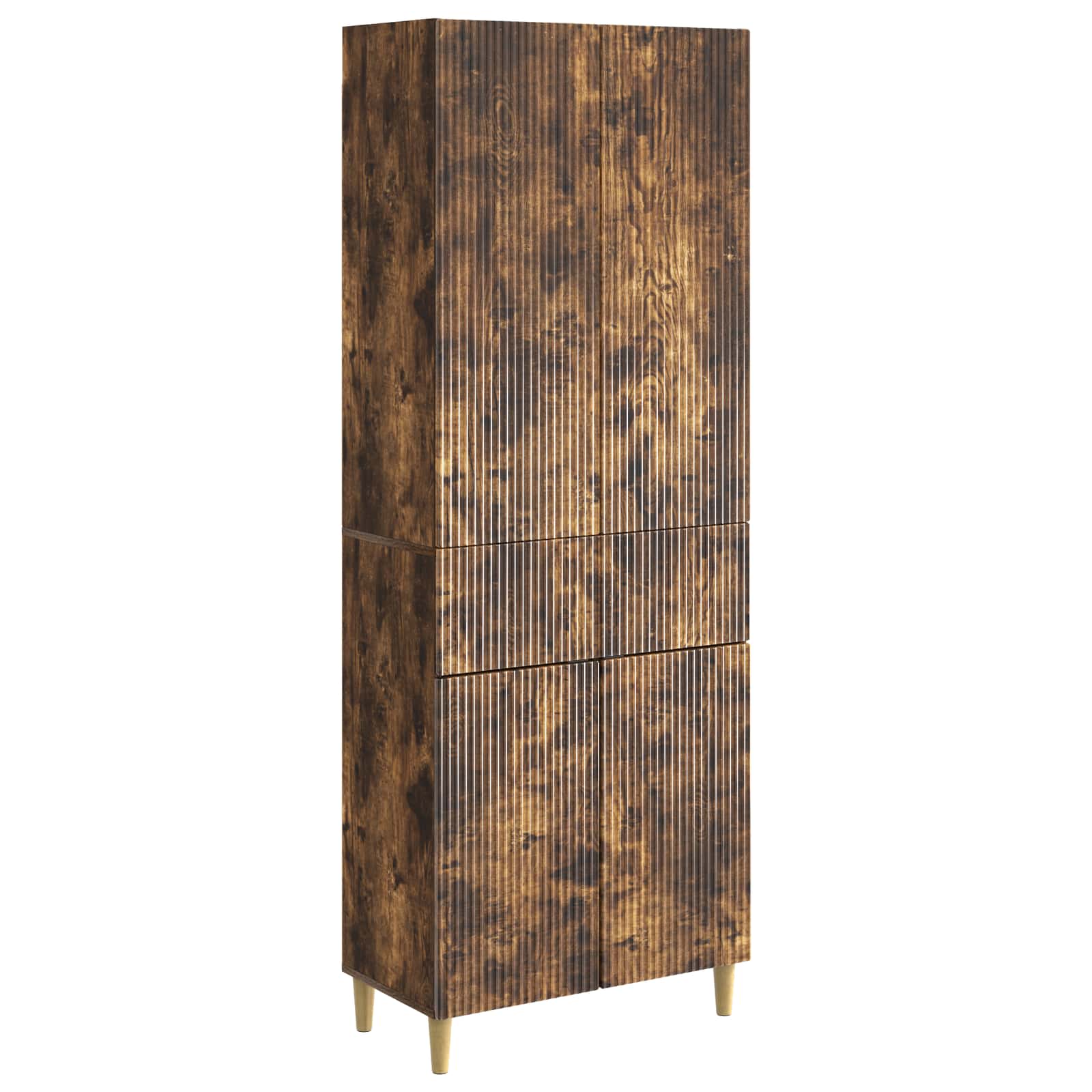 vidaXL Kastenset 2 pcs 66 x 34,5 x 90 cm Bewerkt hout