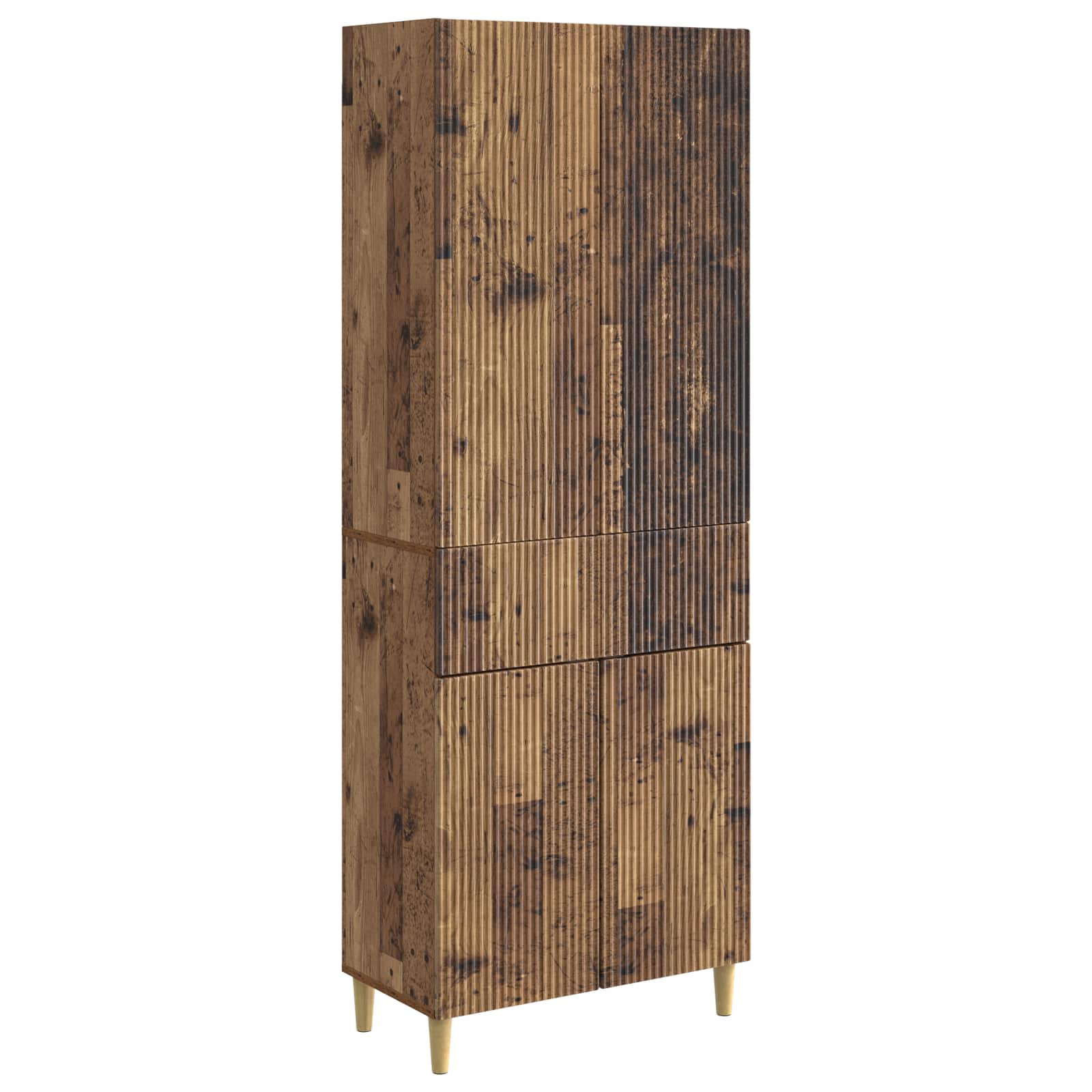 vidaXL Kastenset 2 pcs 66 x 34,5 x 90 cm Bewerkt hout
