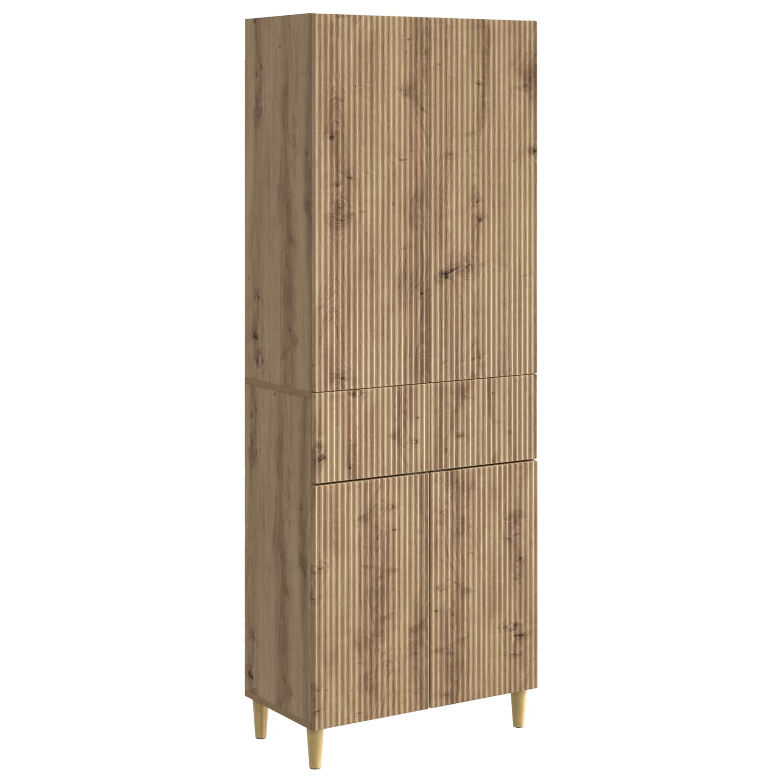 vidaXL Kastenset 2 pcs 66 x 34,5 x 90 cm Bewerkt hout