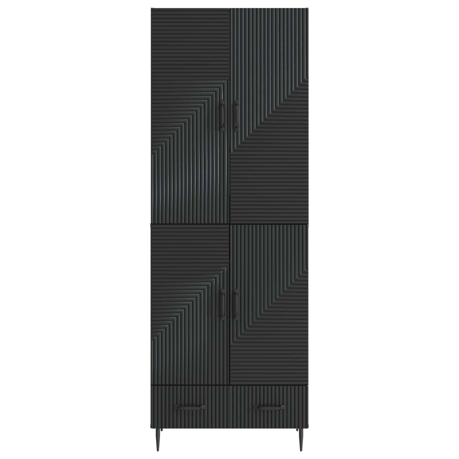 vidaXL Kastenset 2 pcs 66 x 34,5 x 95 cm Bewerkt hout