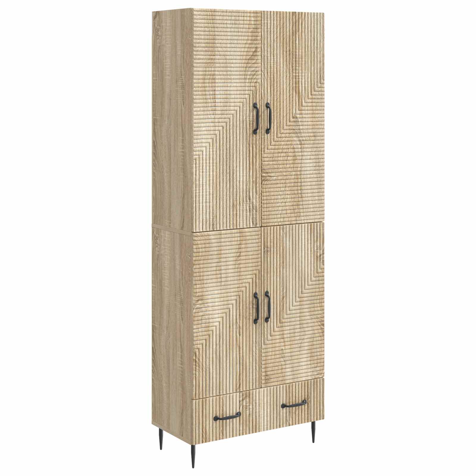 vidaXL Kastenset 2 pcs 66 x 34,5 x 95 cm Bewerkt hout
