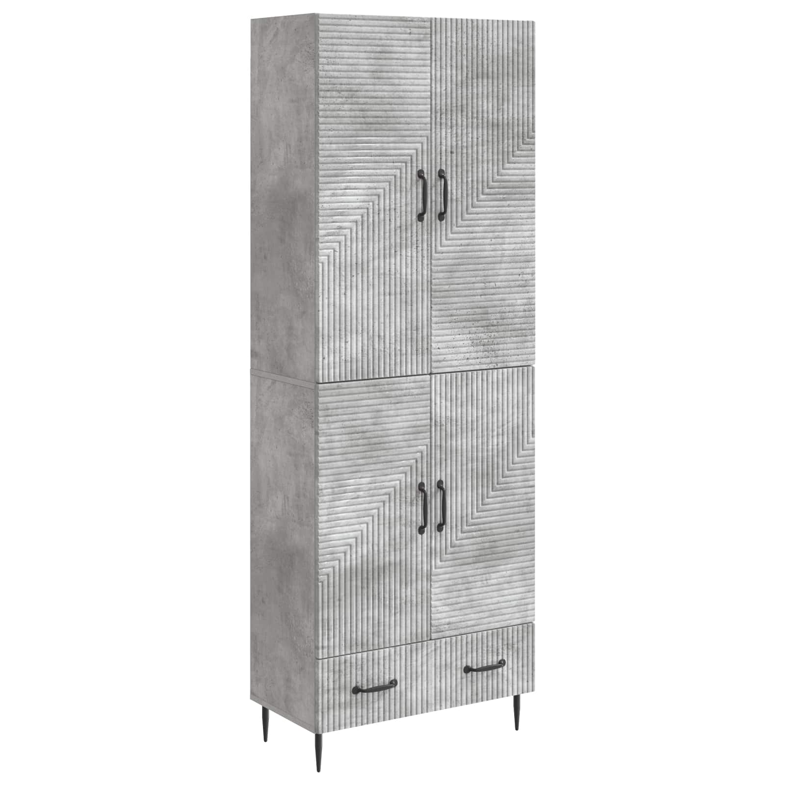 vidaXL Kastenset 2 pcs 66 x 34,5 x 95 cm Bewerkt hout