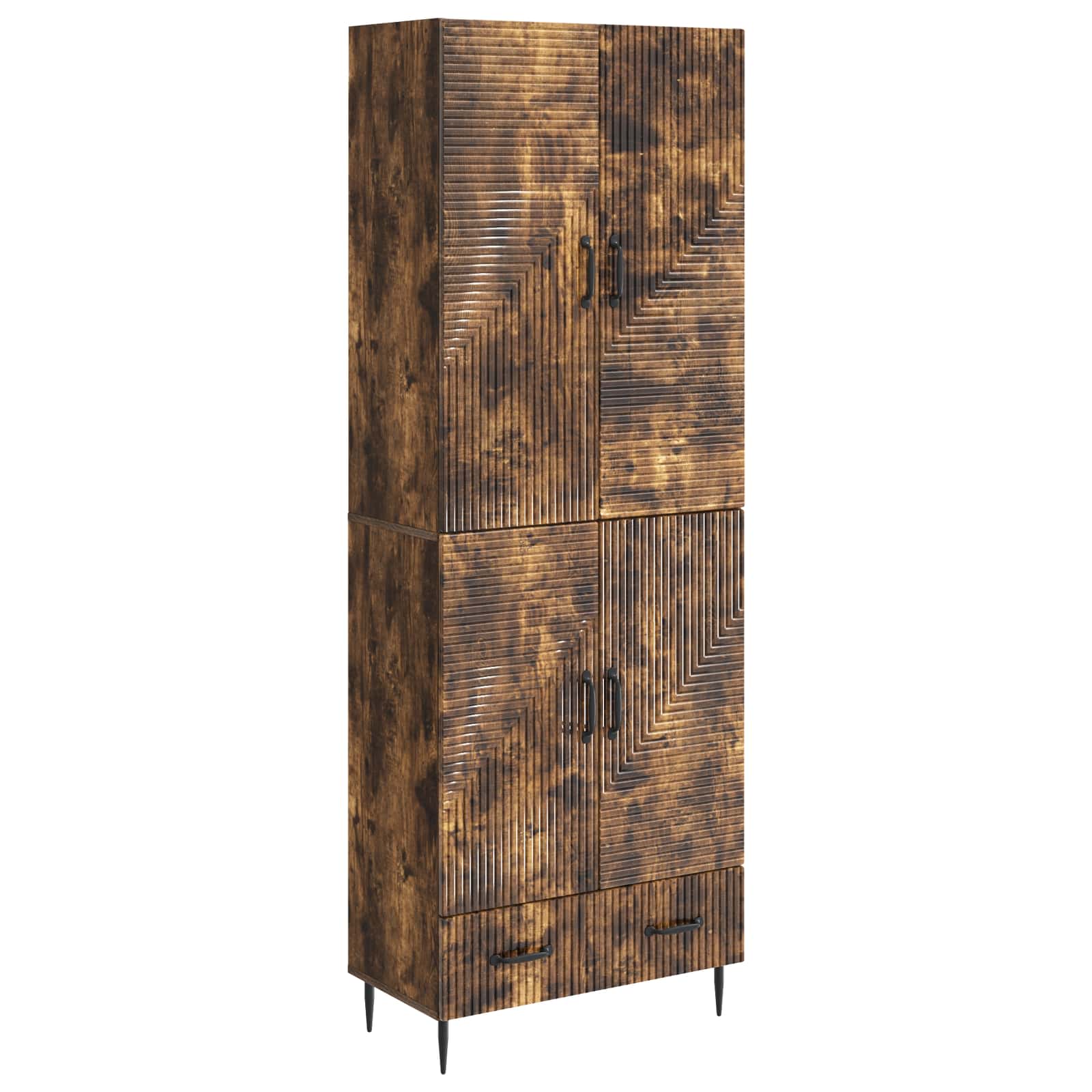 vidaXL Kastenset 2 pcs 66 x 34,5 x 95 cm Bewerkt hout