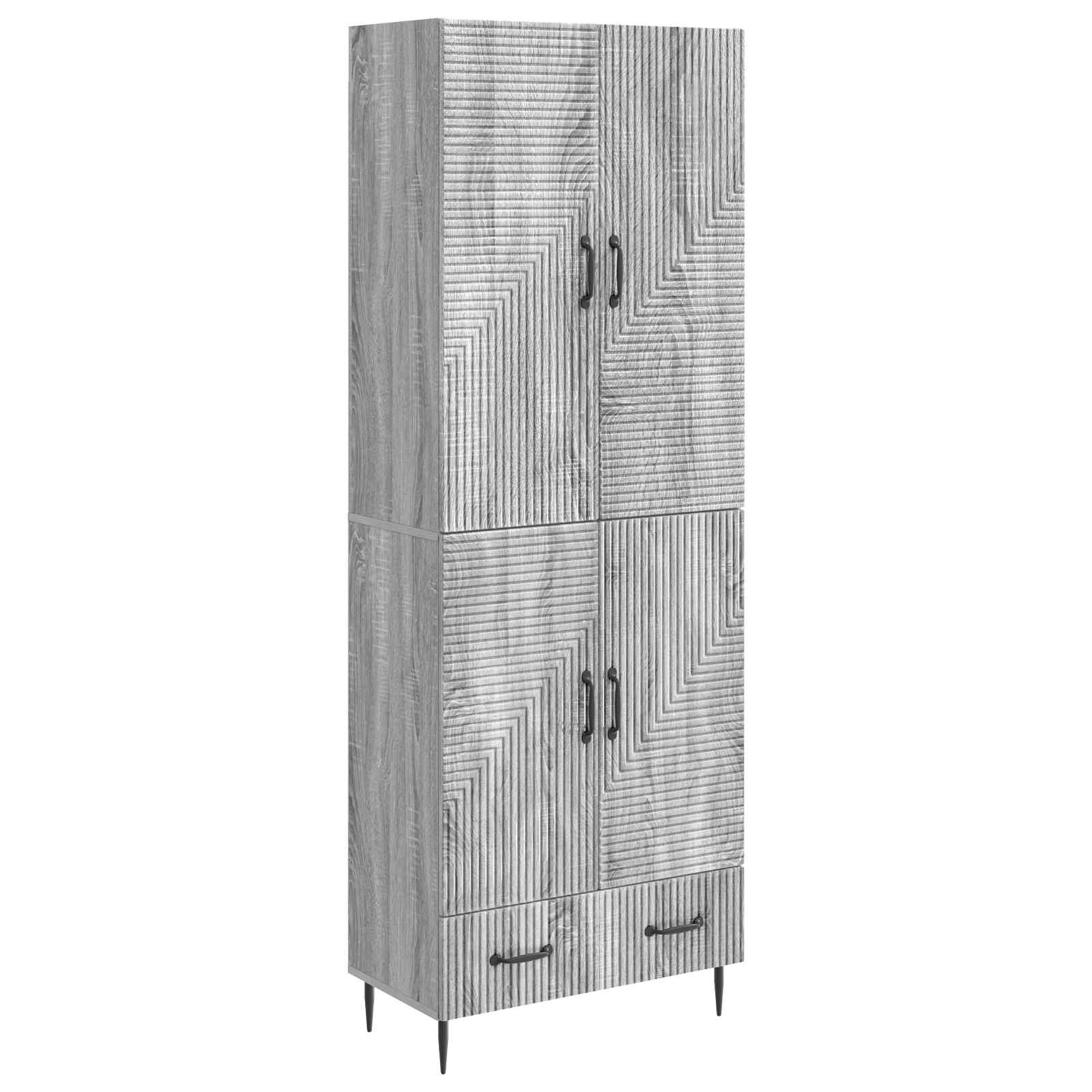 vidaXL Kastenset 2 pcs 66 x 34,5 x 95 cm Bewerkt hout
