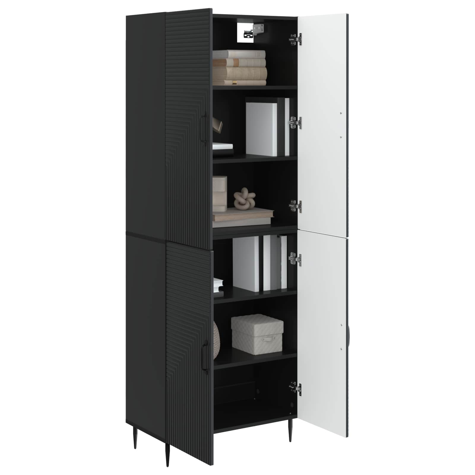 vidaXL Kastenset 2 pcs 66 x 34,5 x 89,5 cm Bewerkt hout