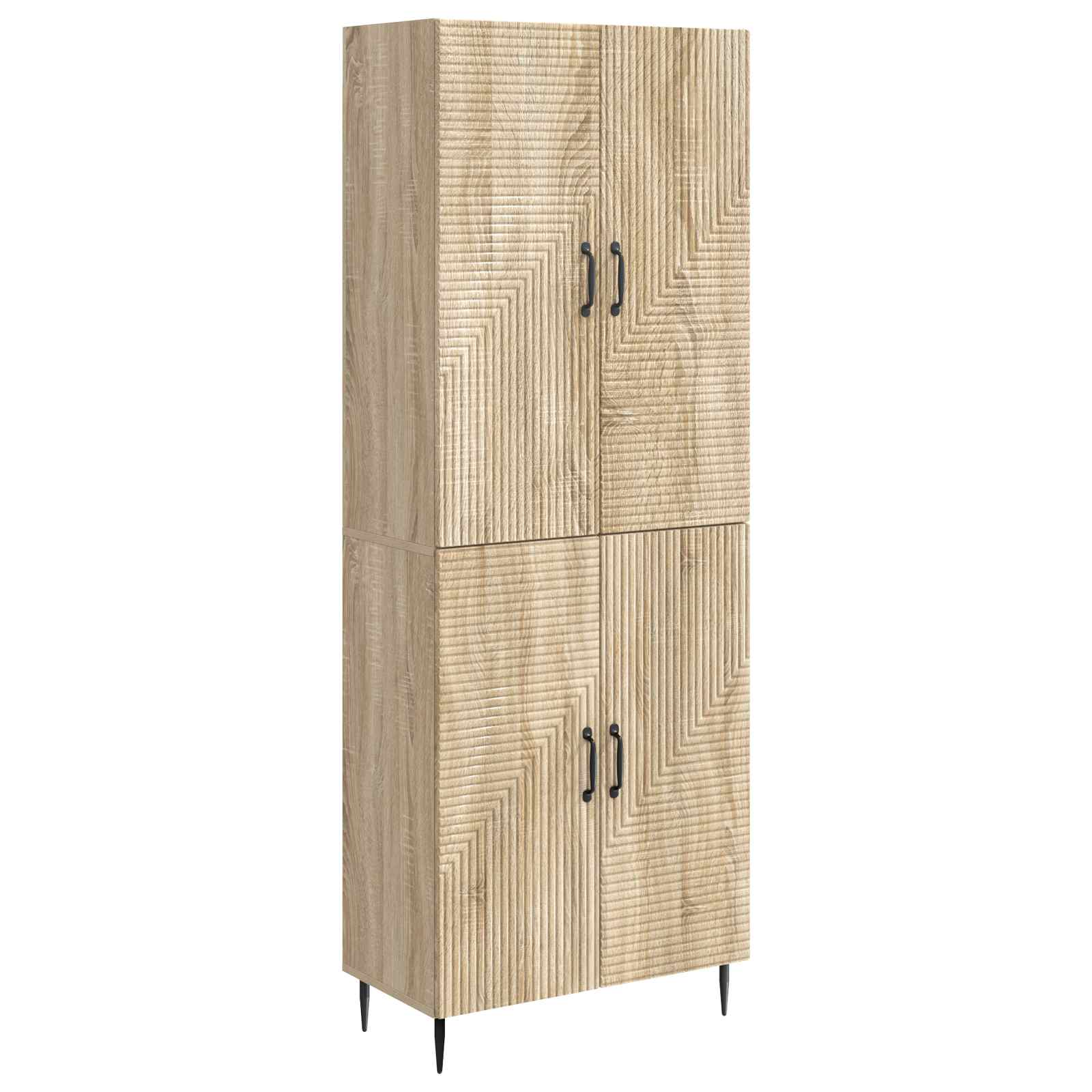 vidaXL Kastenset 2 pcs 66 x 34,5 x 89,5 cm Bewerkt hout