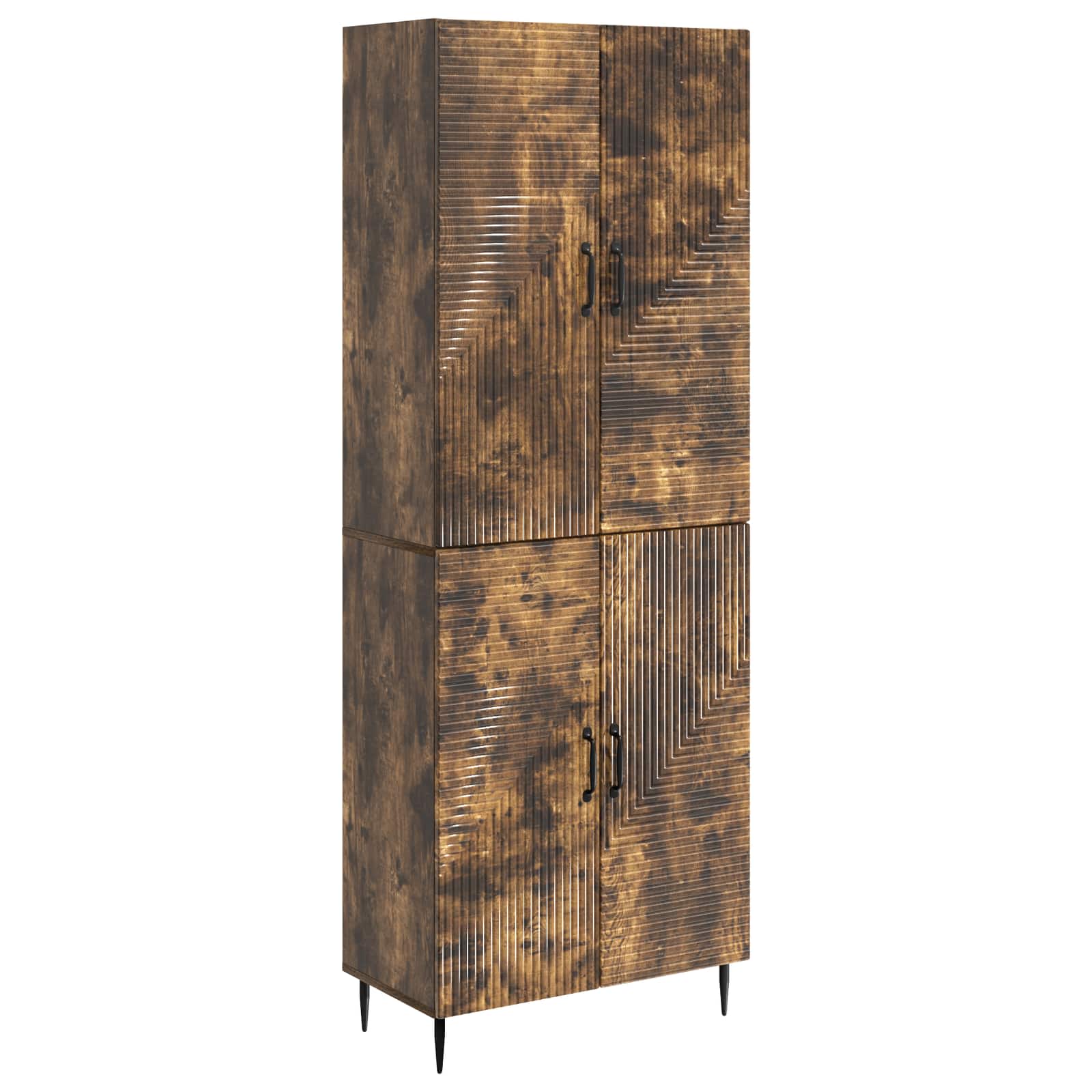 vidaXL Kastenset 2 pcs 66 x 34,5 x 89,5 cm Bewerkt hout