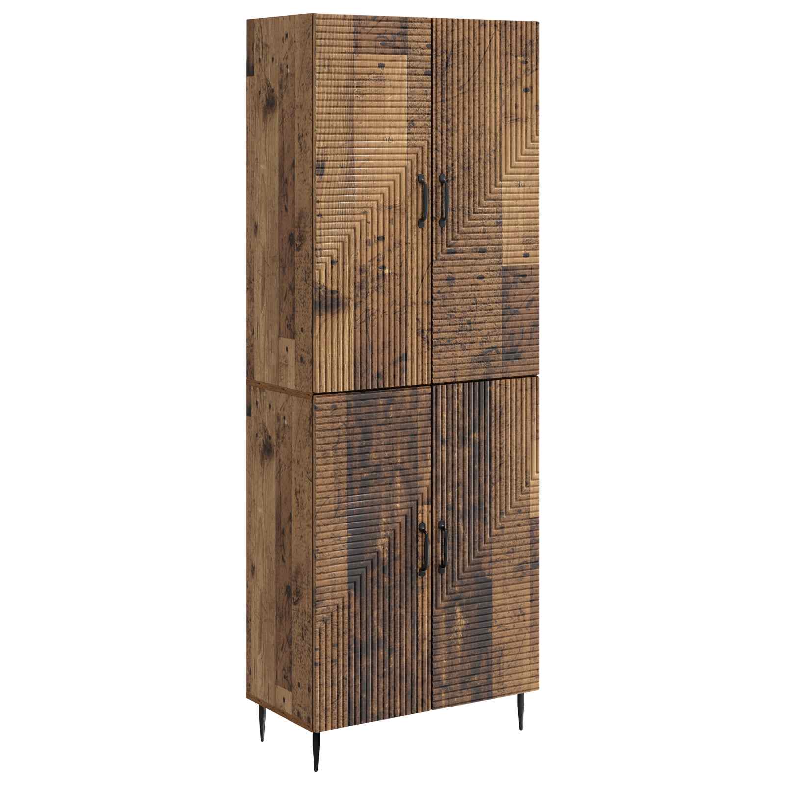 vidaXL Kastenset 2 pcs 66 x 34,5 x 89,5 cm Bewerkt hout