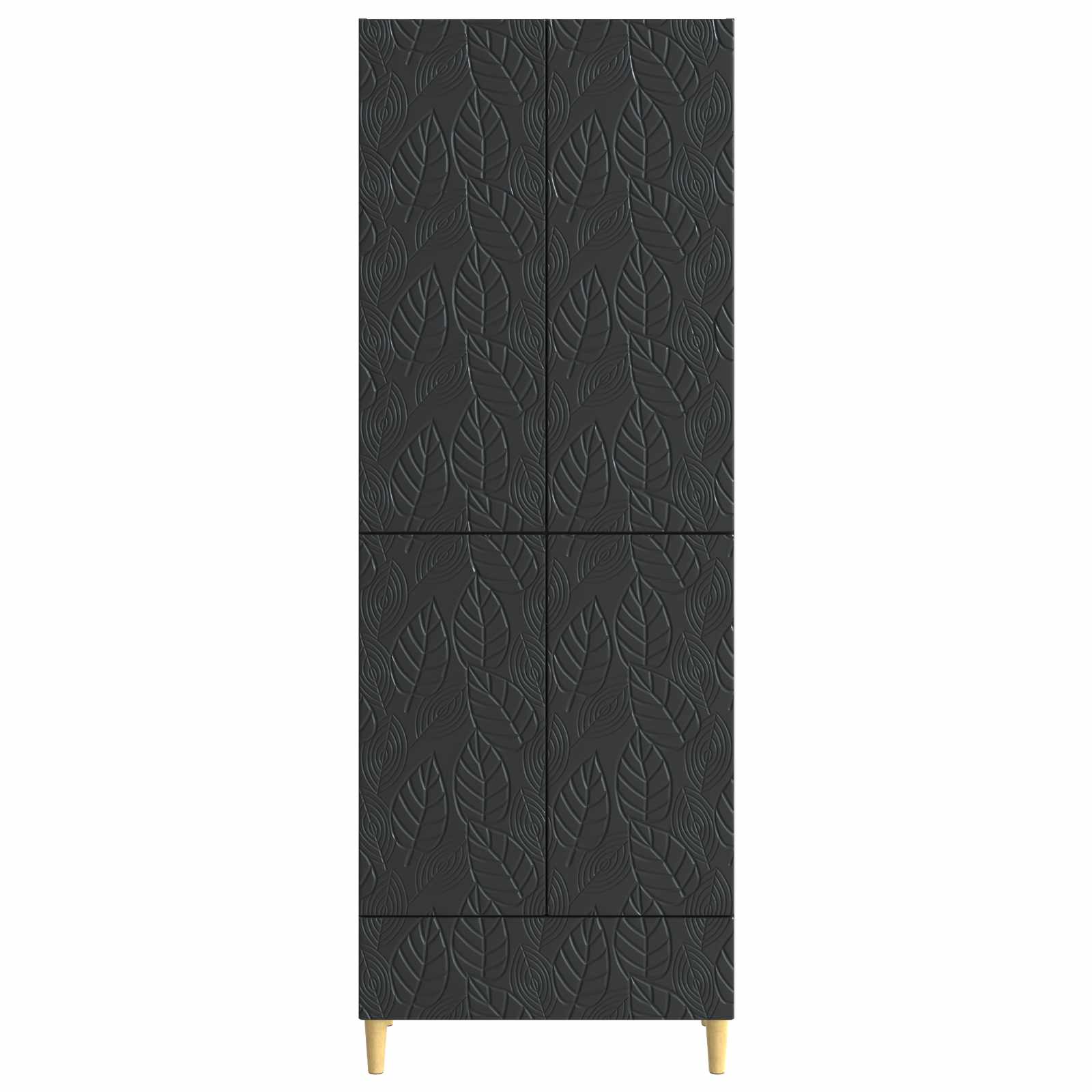 vidaXL Kastenset 2 pcs Zwart Bewerkt hout