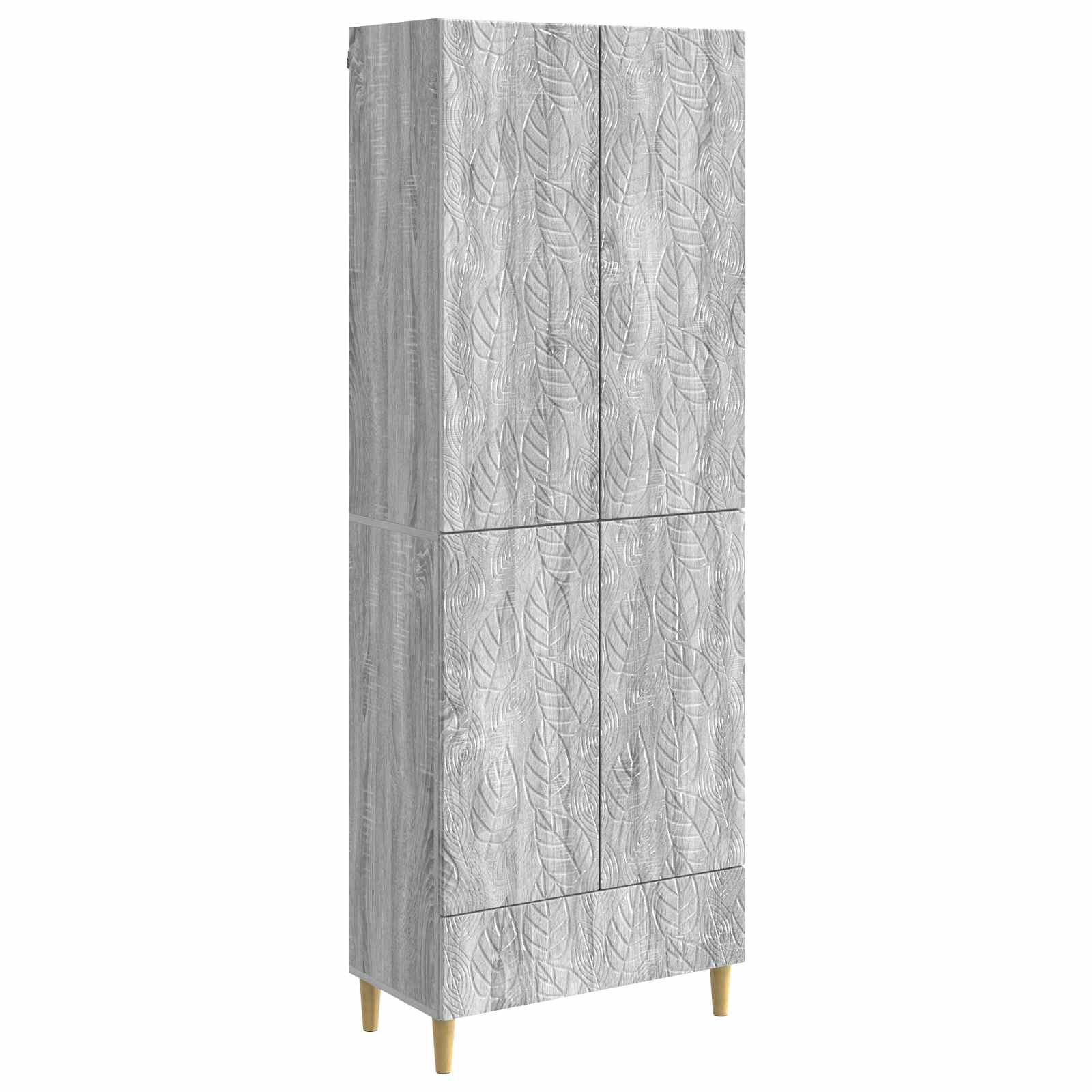vidaXL Kastenset 2 pcs Zwart Bewerkt hout