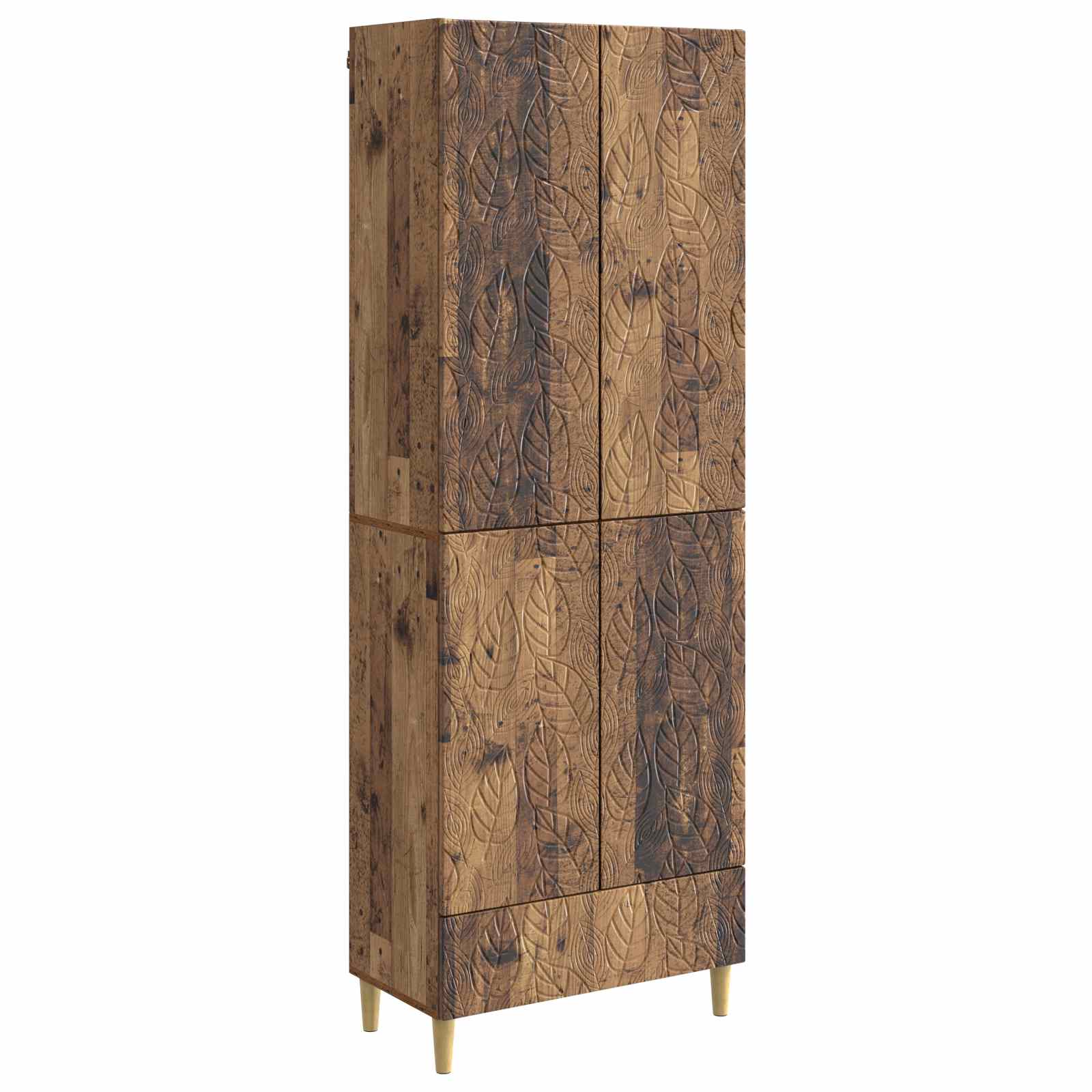 vidaXL Kastenset 2 pcs Zwart Bewerkt hout