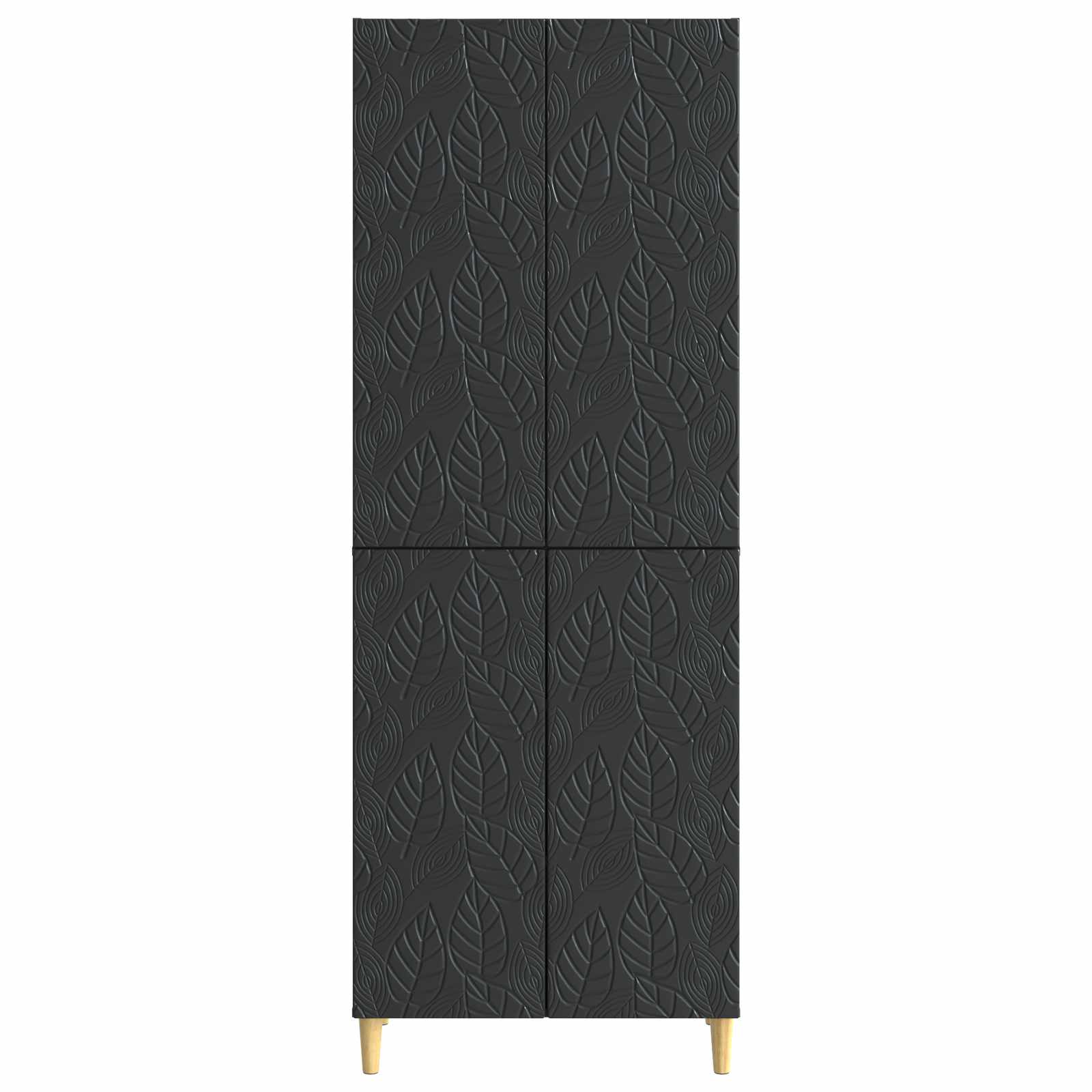 vidaXL Kastenset 2 pcs Zwart Bewerkt hout