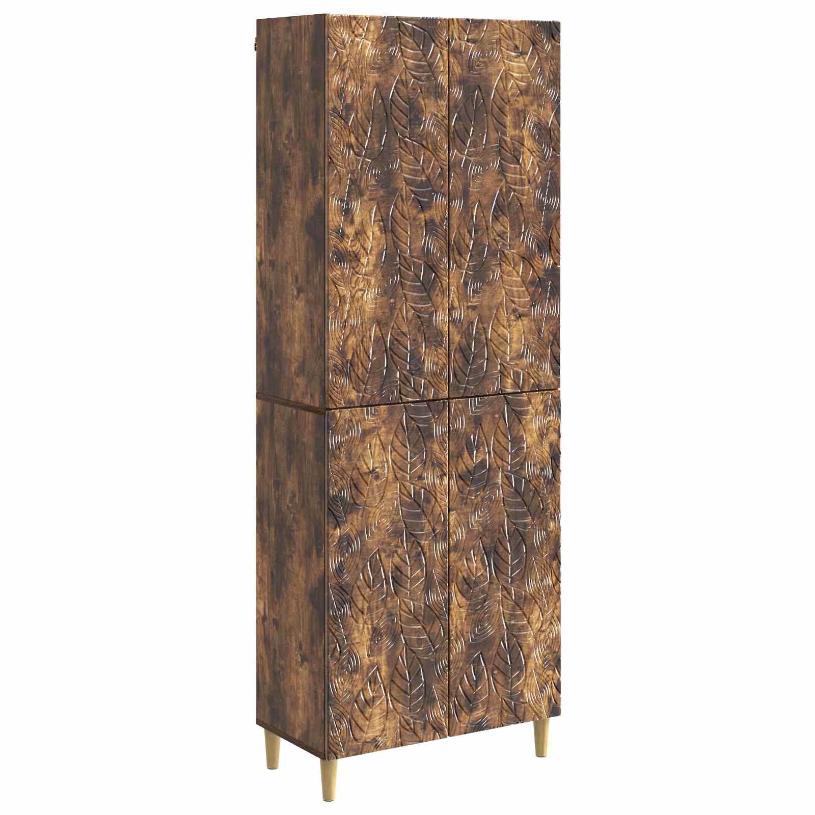 vidaXL Kastenset 2 pcs Zwart Bewerkt hout