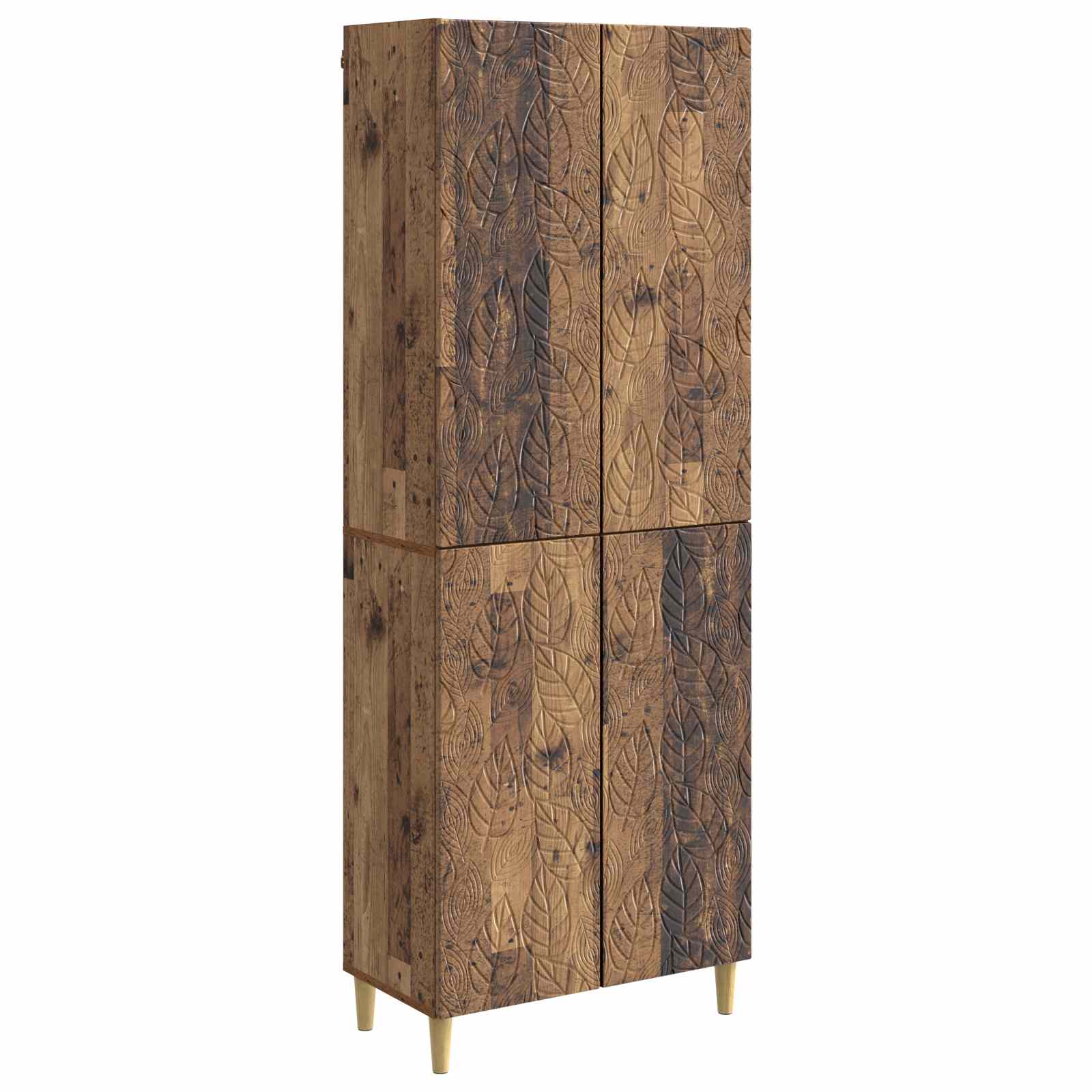 vidaXL Kastenset 2 pcs Zwart Bewerkt hout