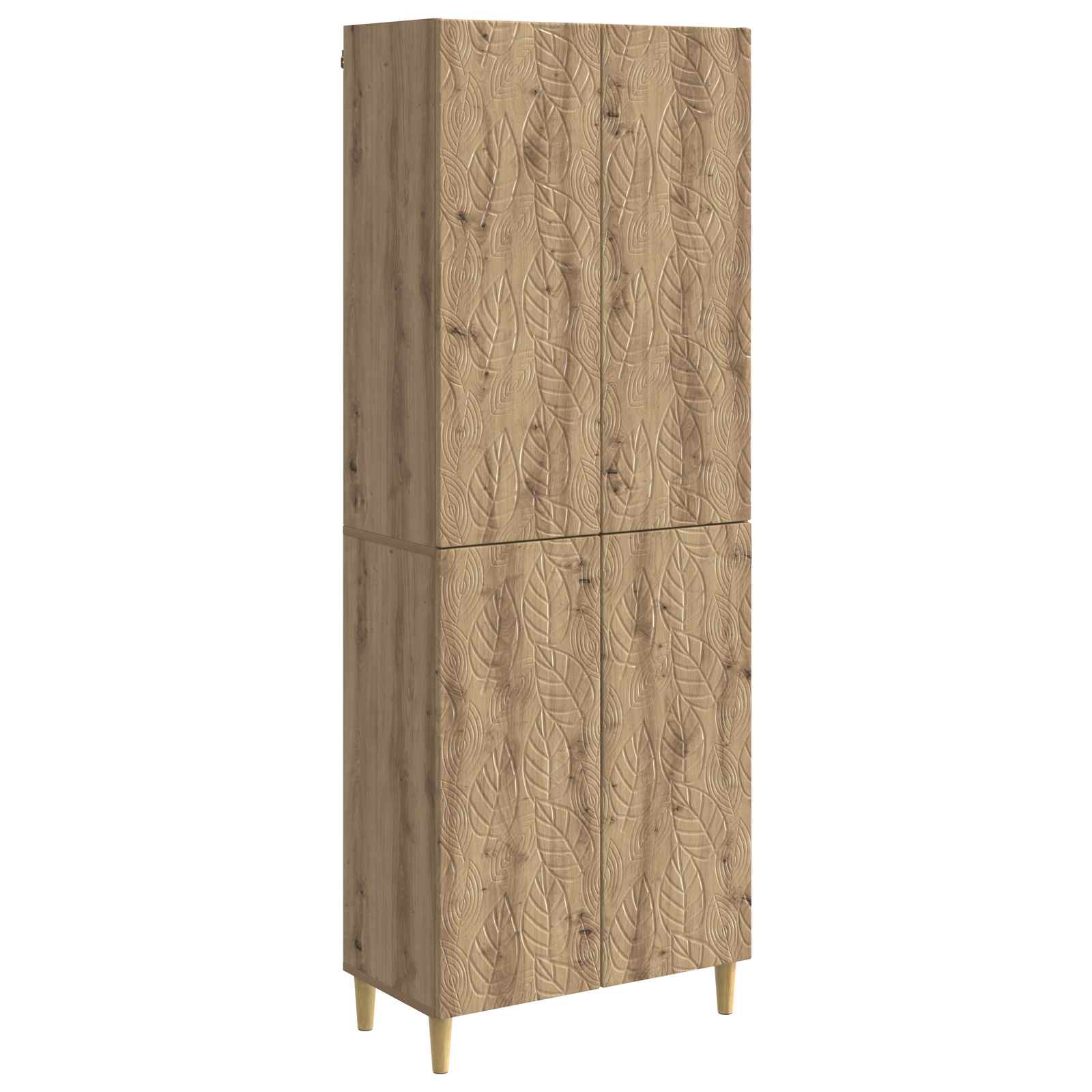 vidaXL Kastenset 2 pcs Zwart Bewerkt hout