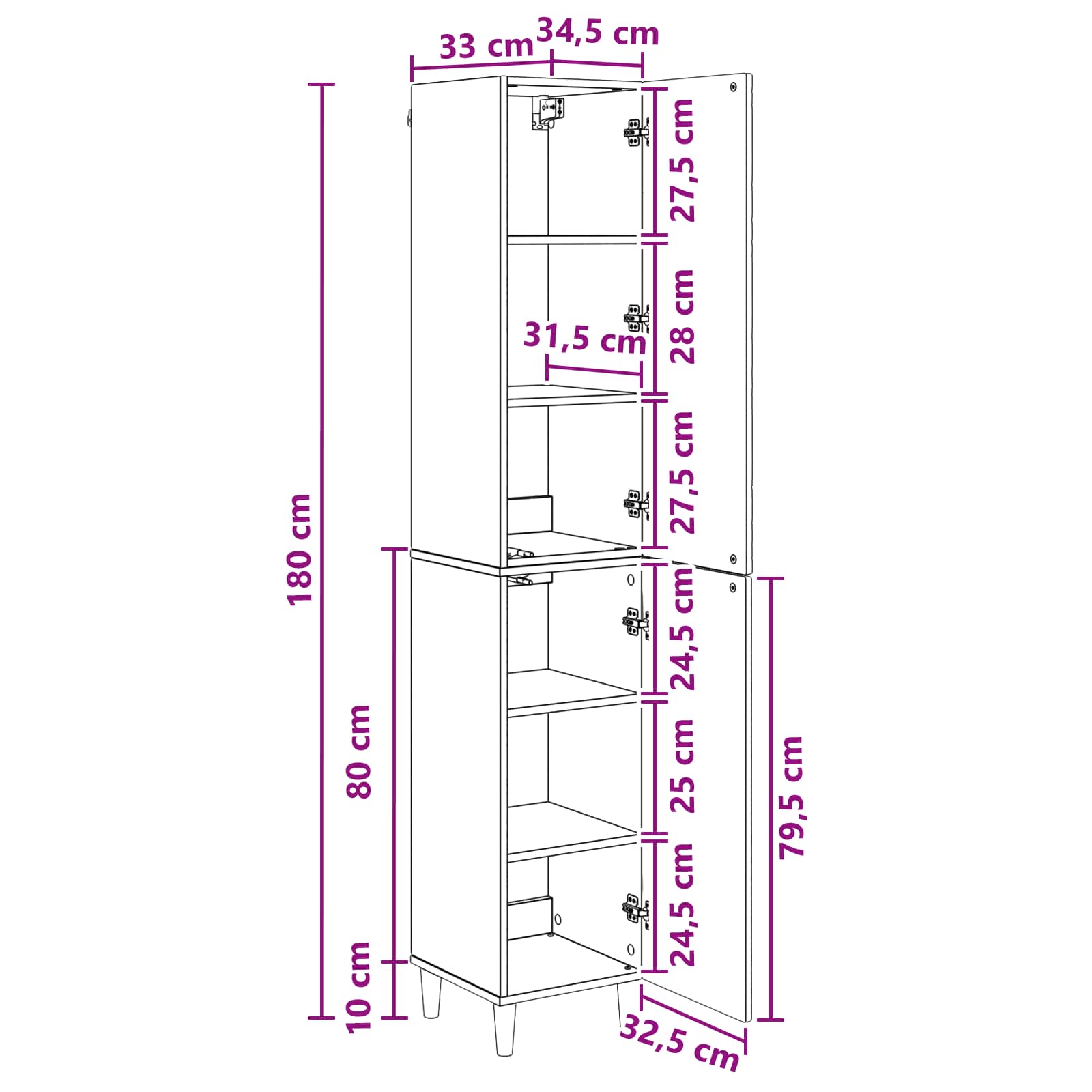 vidaXL Kastenset 2 pcs Zwart Bewerkt hout