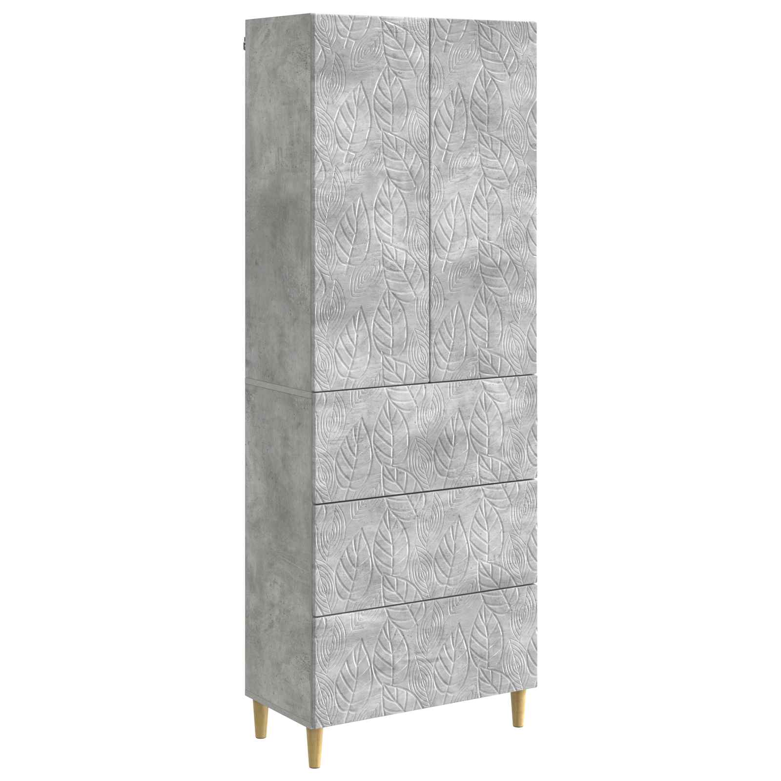 vidaXL Kastenset 2 pcs Zwart 66 x 34,5 x 90 cm Bewerkt hout