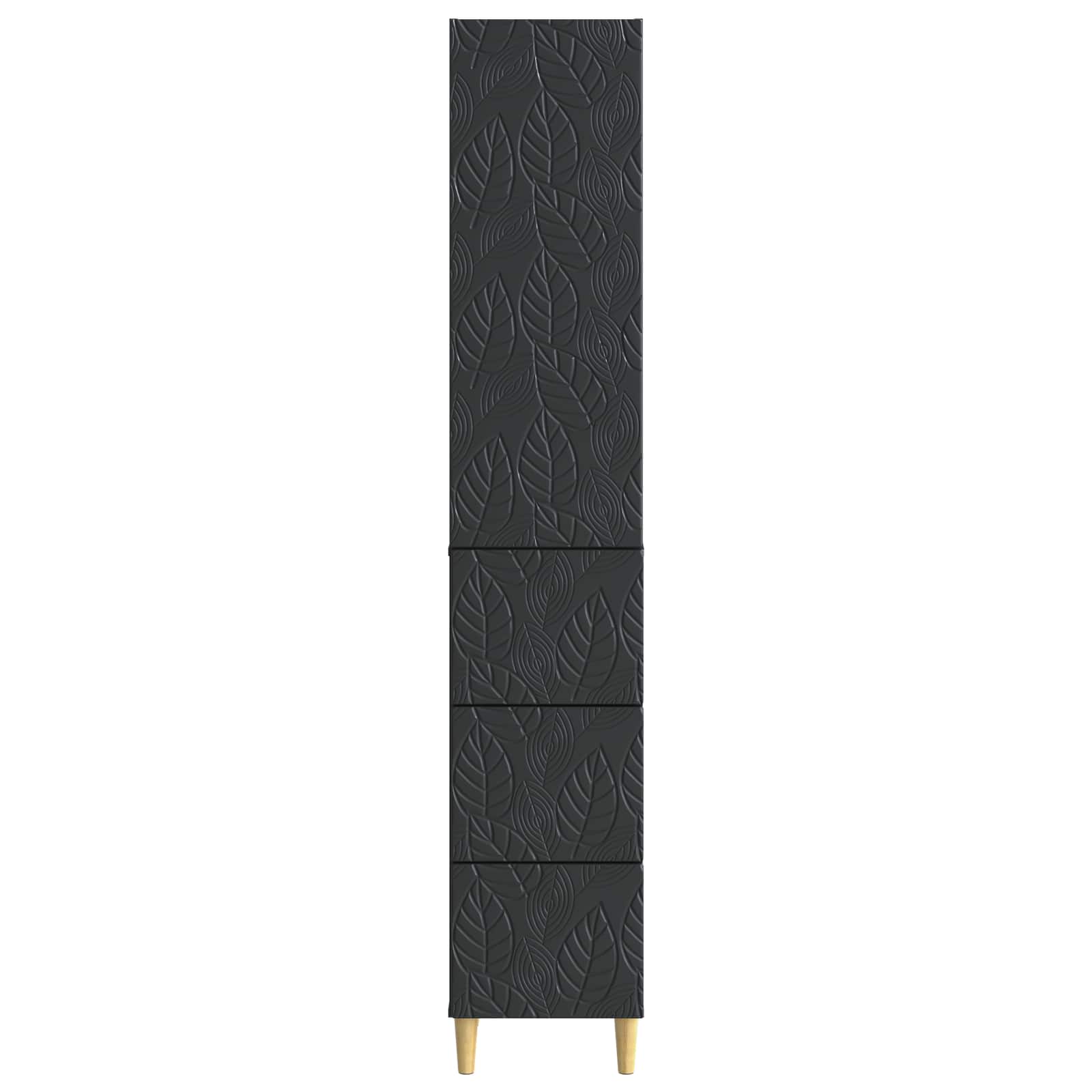 vidaXL Kastenset 2 pcs Zwart 33 x 34,5 x 90 cm Bewerkt hout