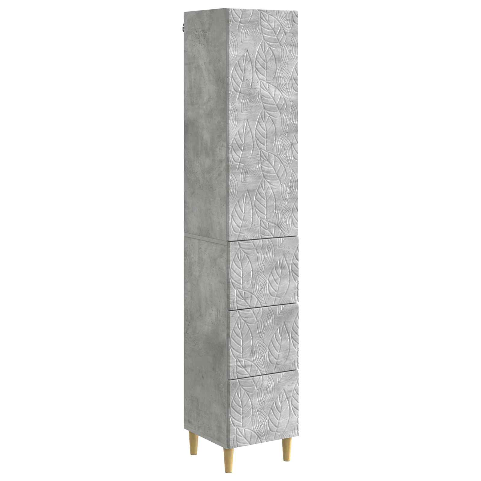vidaXL Kastenset 2 pcs Zwart 33 x 34,5 x 90 cm Bewerkt hout