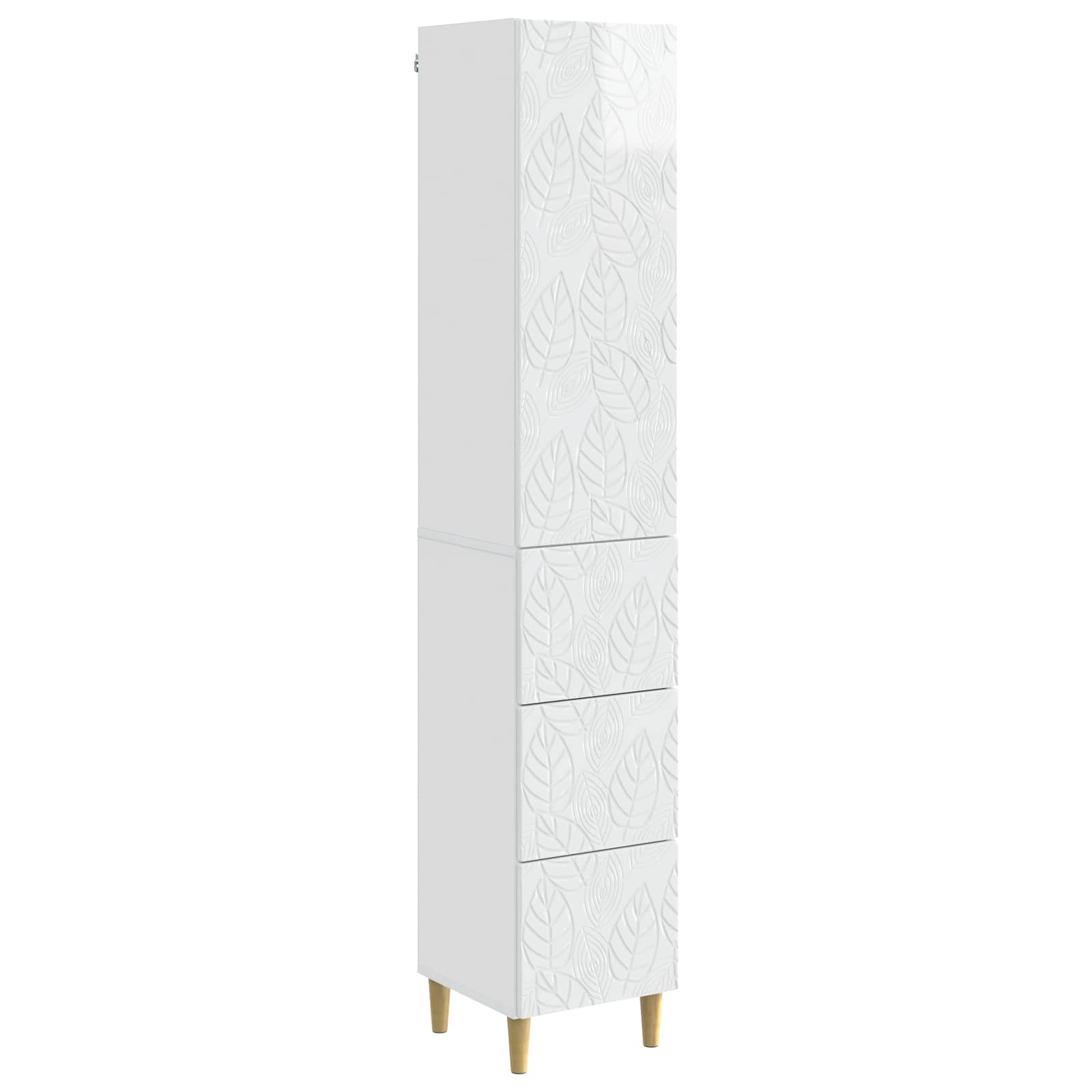 vidaXL Kastenset 2 pcs Zwart 33 x 34,5 x 90 cm Bewerkt hout