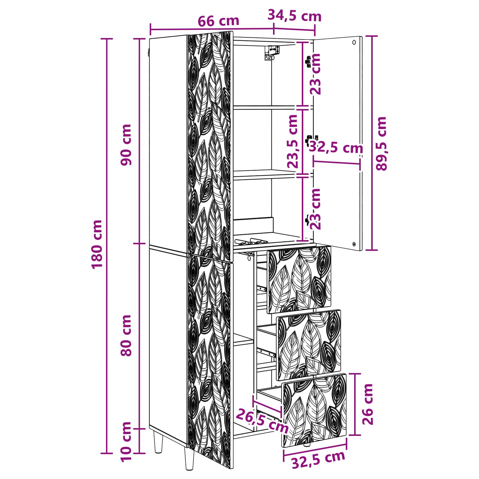 vidaXL 2 pcs