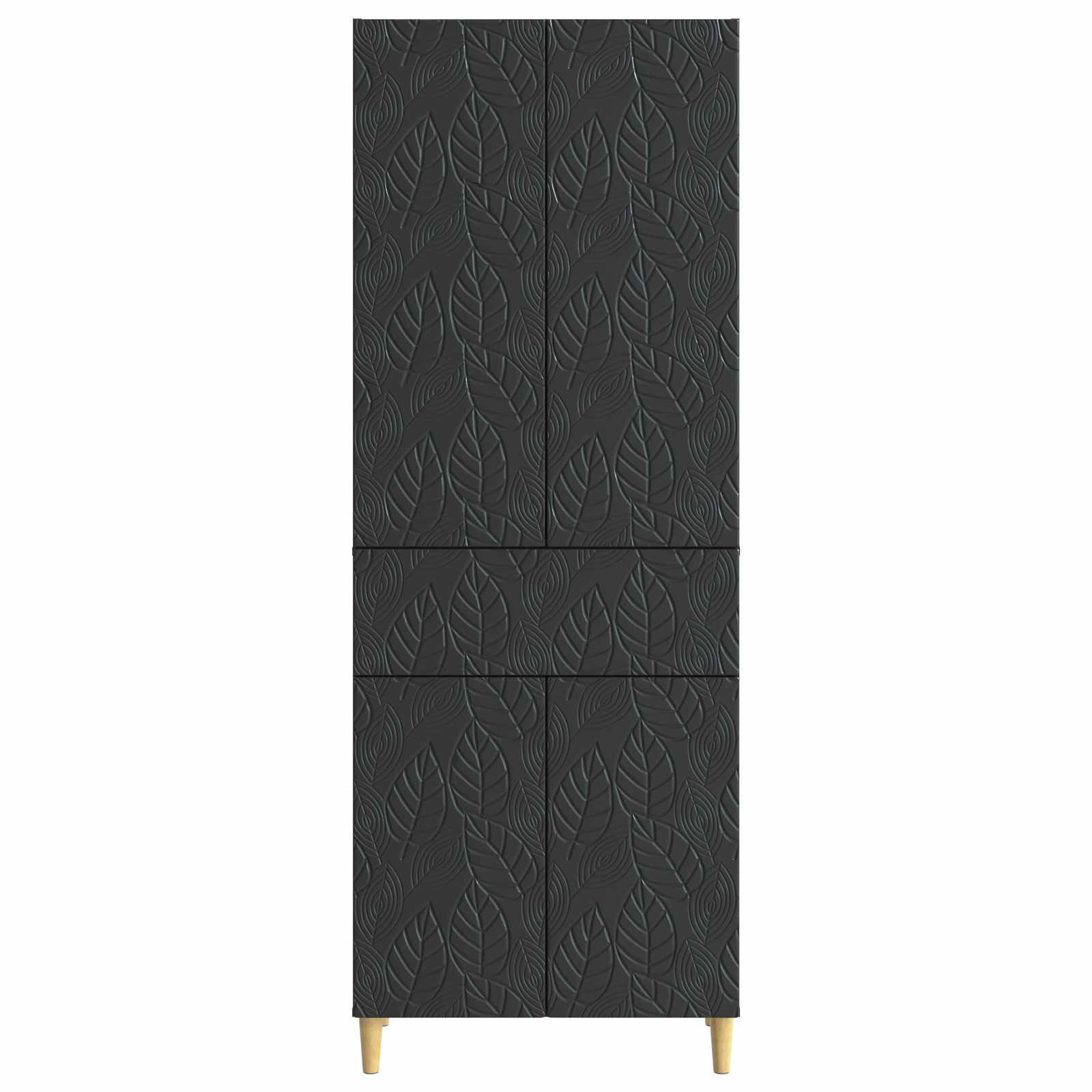 vidaXL Kastenset 2 pcs Zwart Bewerkt hout