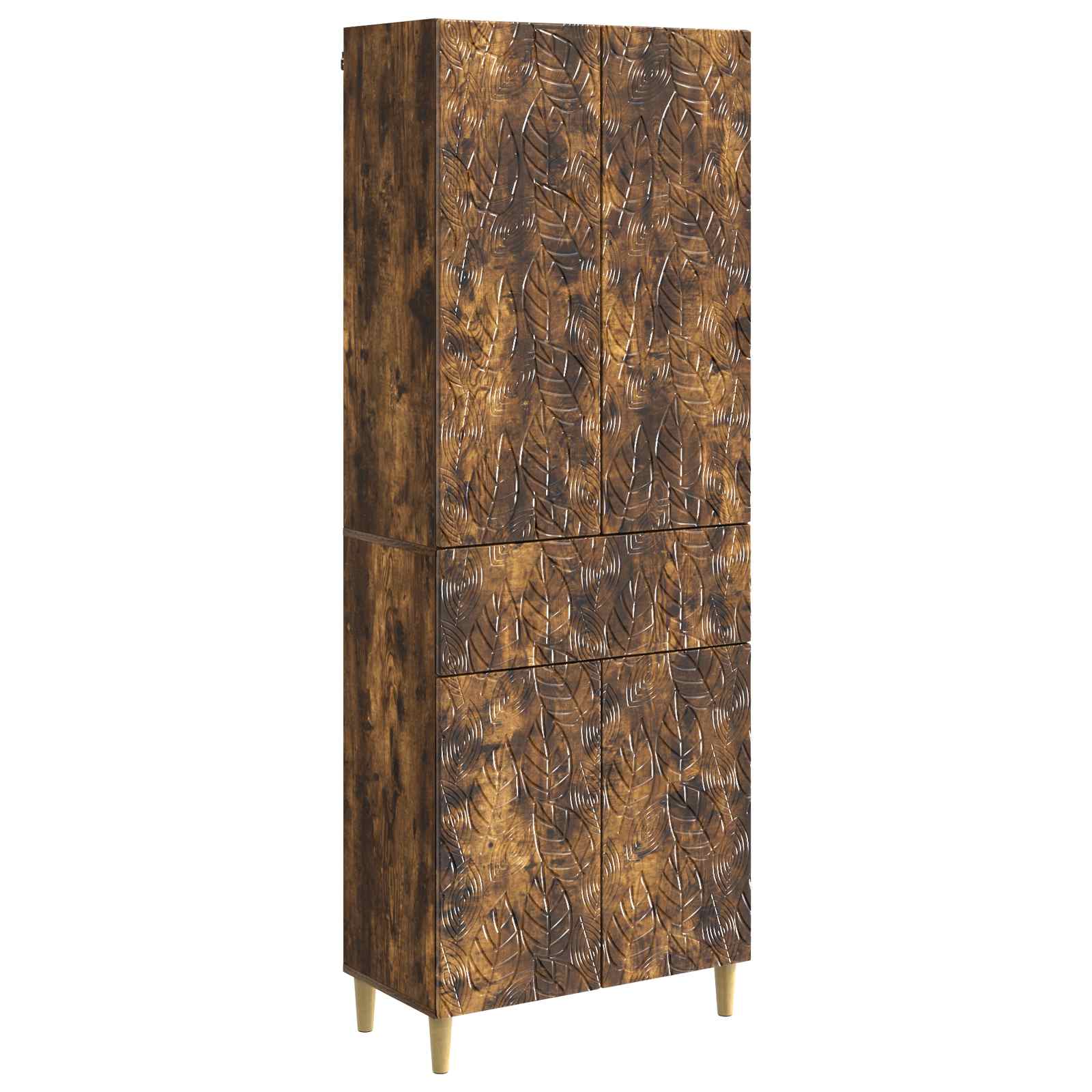 vidaXL Kastenset 2 pcs Zwart Bewerkt hout