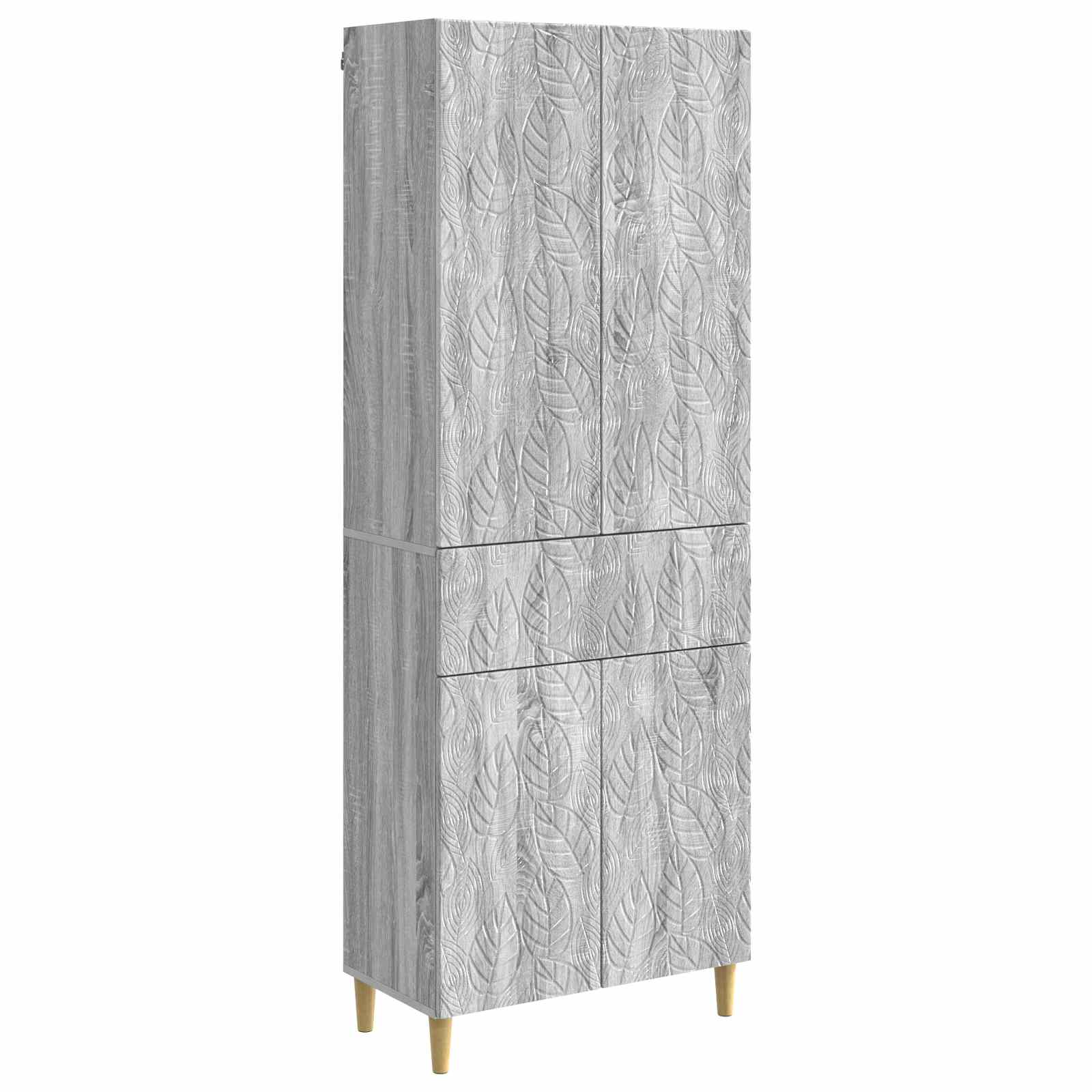 vidaXL Kastenset 2 pcs Zwart Bewerkt hout