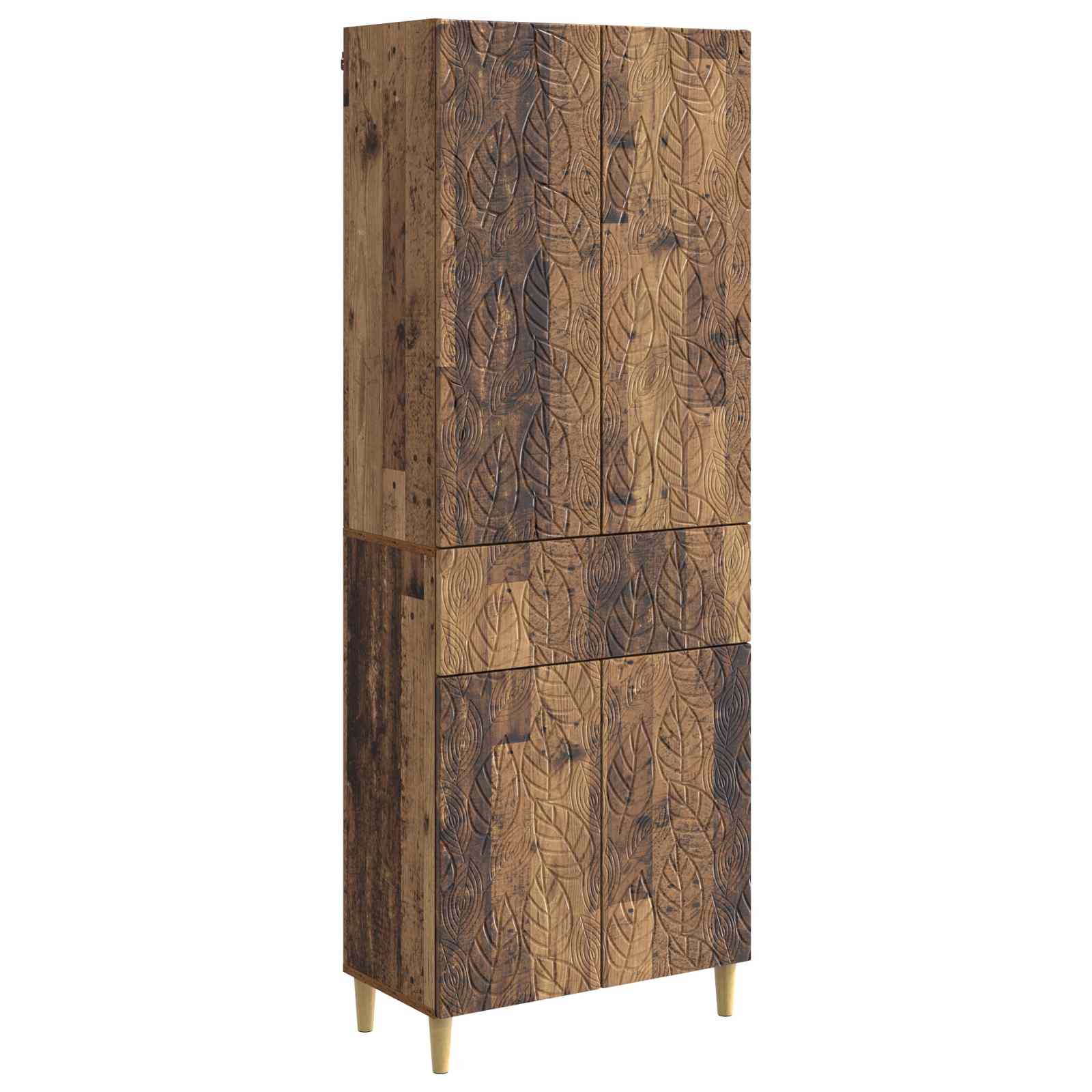 vidaXL Kastenset 2 pcs Zwart Bewerkt hout