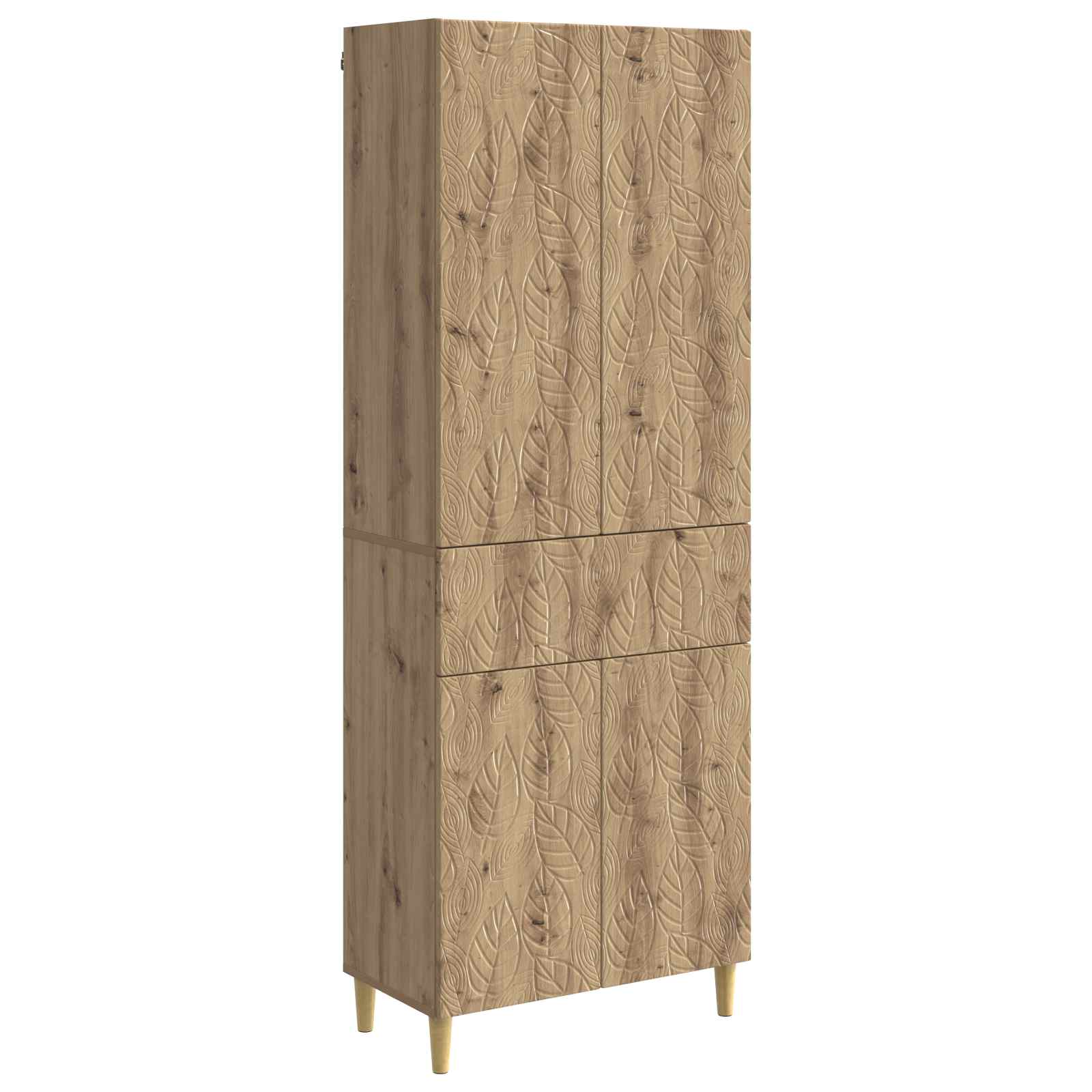 vidaXL Kastenset 2 pcs Zwart Bewerkt hout