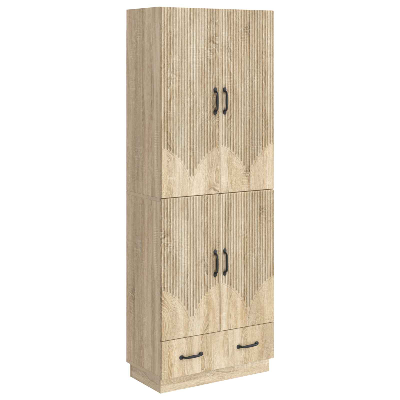 vidaXL Kastenset 2 pcs Zwart Bewerkt hout