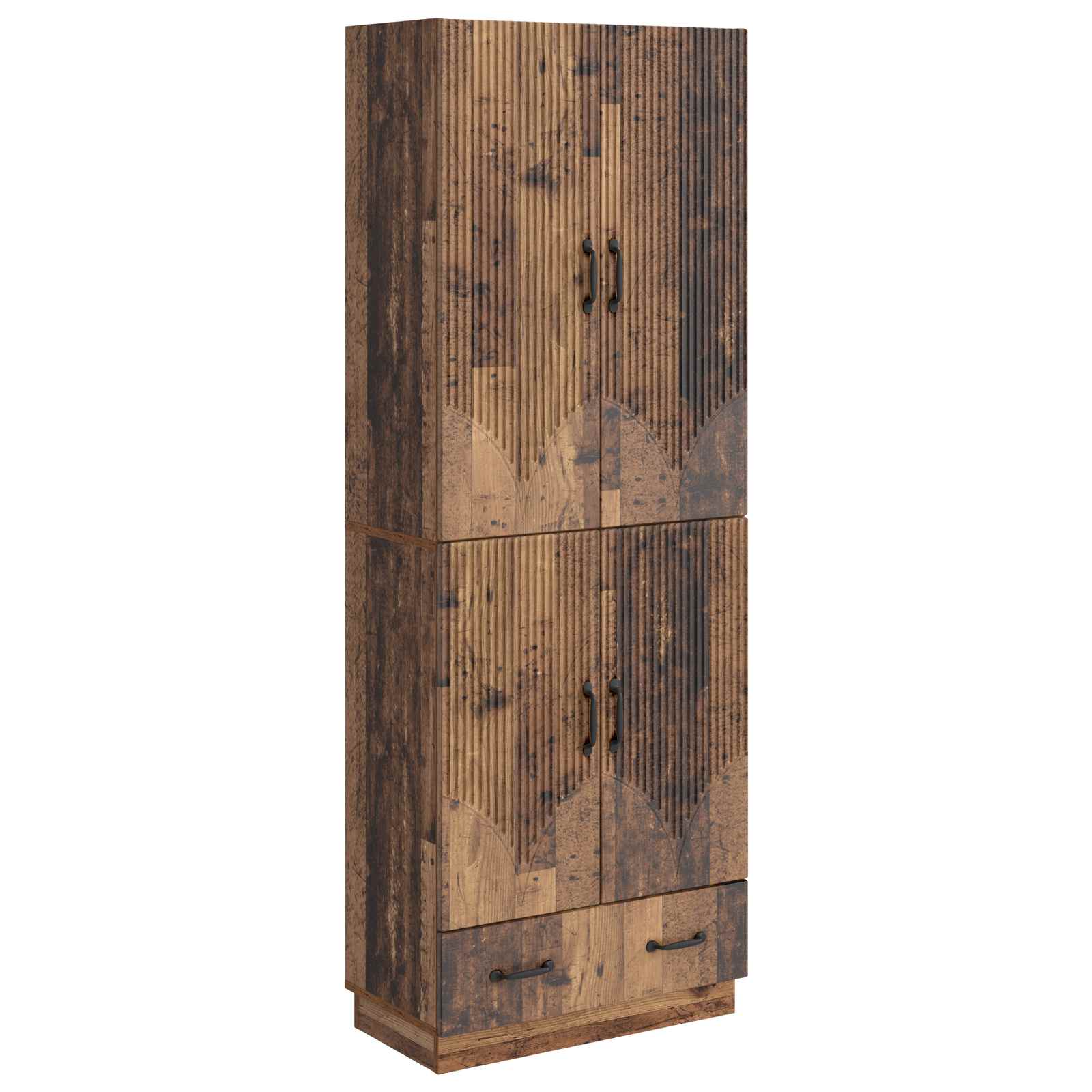 vidaXL Kastenset 2 pcs Zwart Bewerkt hout