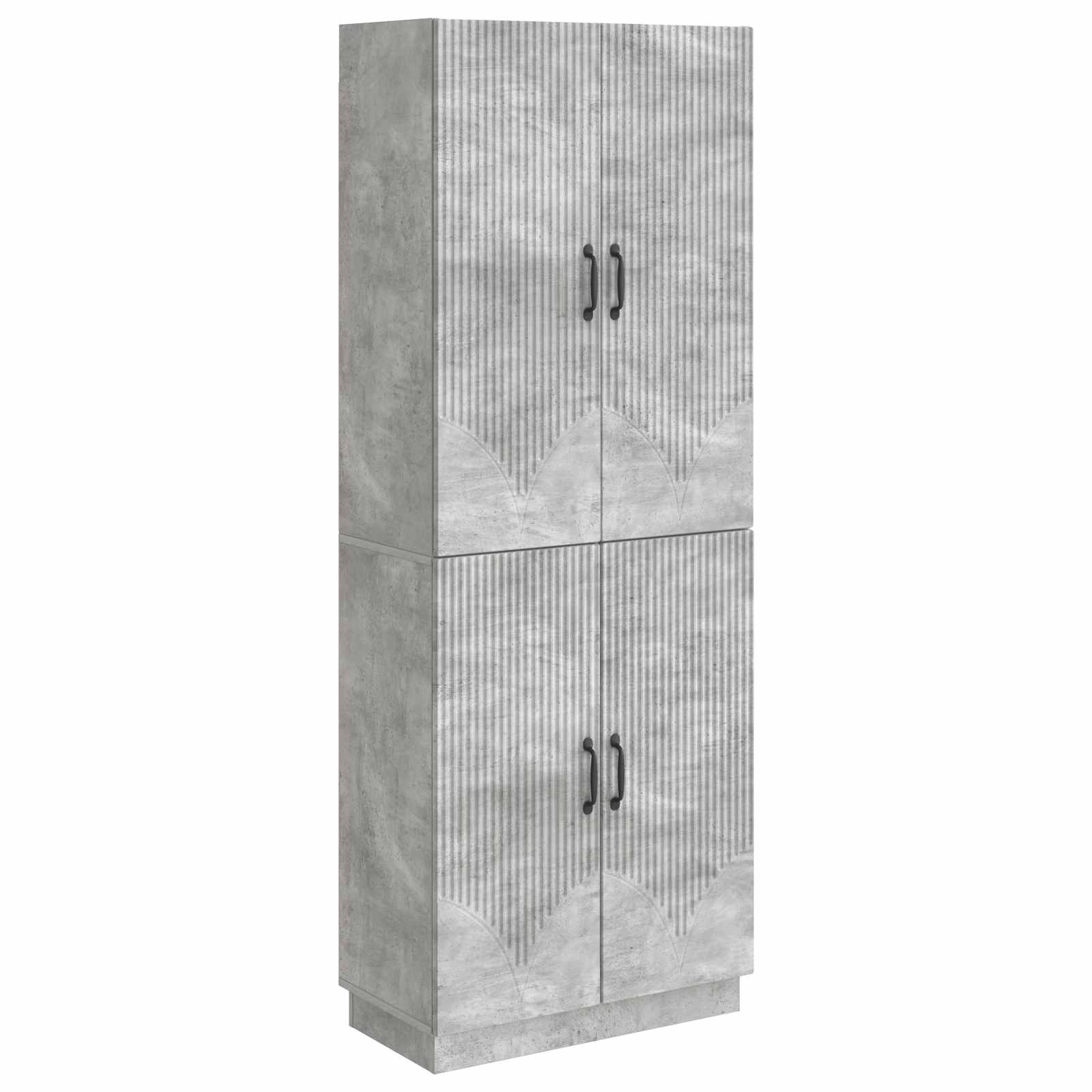 vidaXL Kastenset 2 pcs Zwart Bewerkt hout