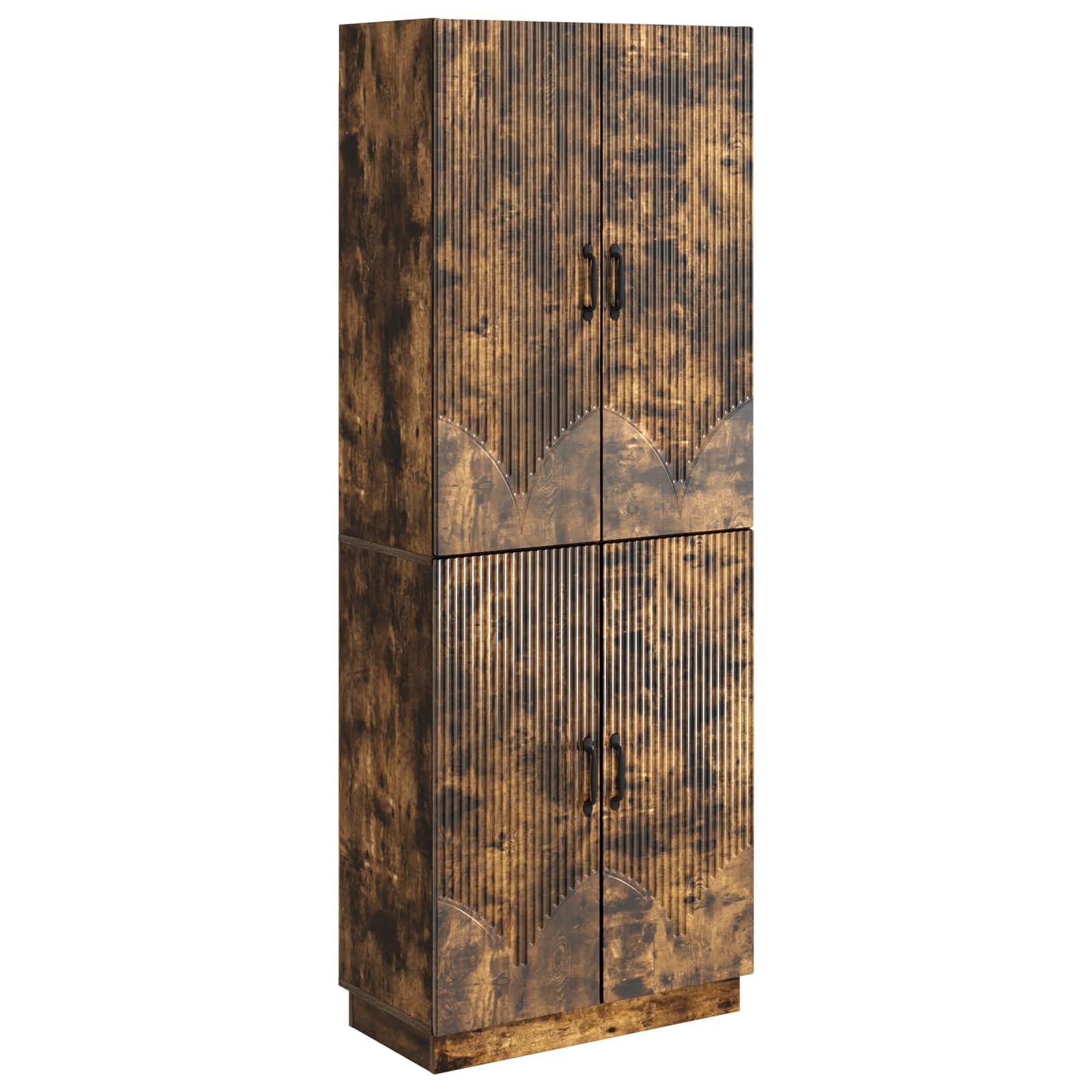 vidaXL Kastenset 2 pcs Zwart Bewerkt hout