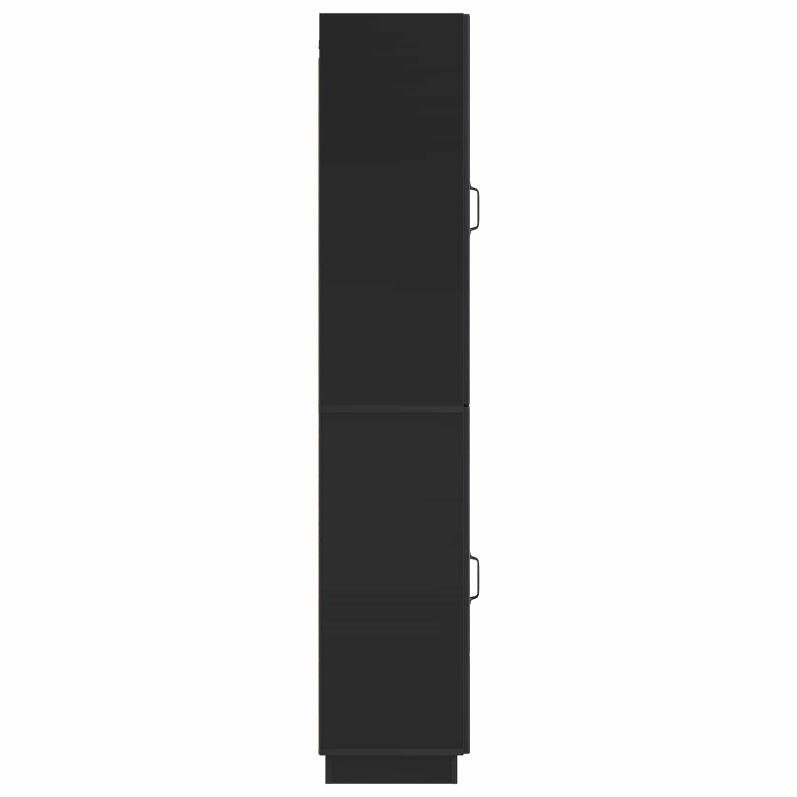 vidaXL Kastenset 2 pcs Zwart Bewerkt hout