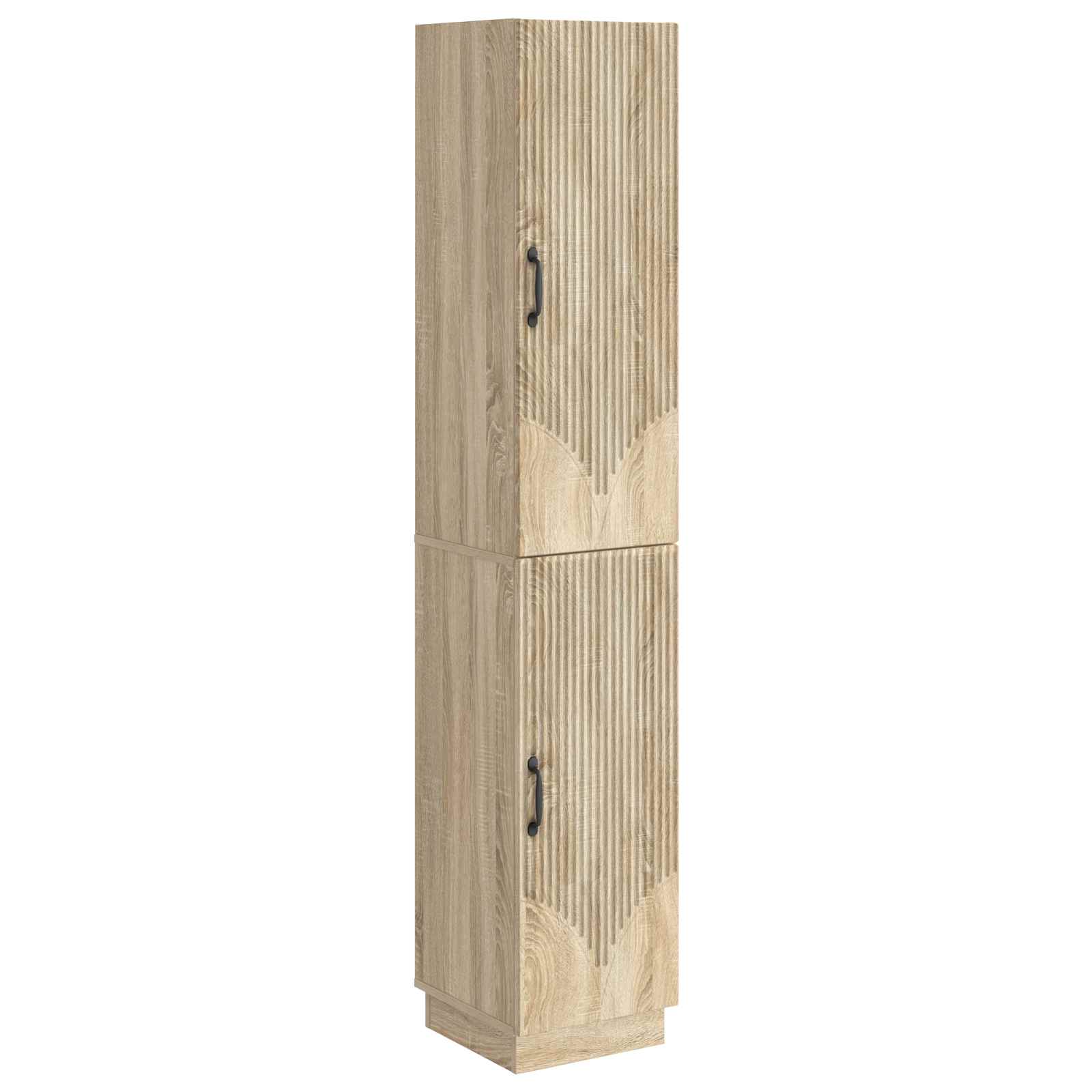 vidaXL Kastenset 2 pcs Zwart Bewerkt hout