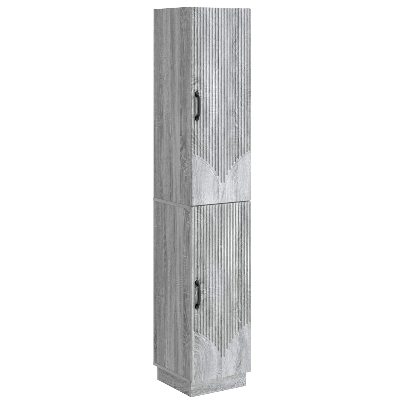vidaXL Kastenset 2 pcs Zwart Bewerkt hout