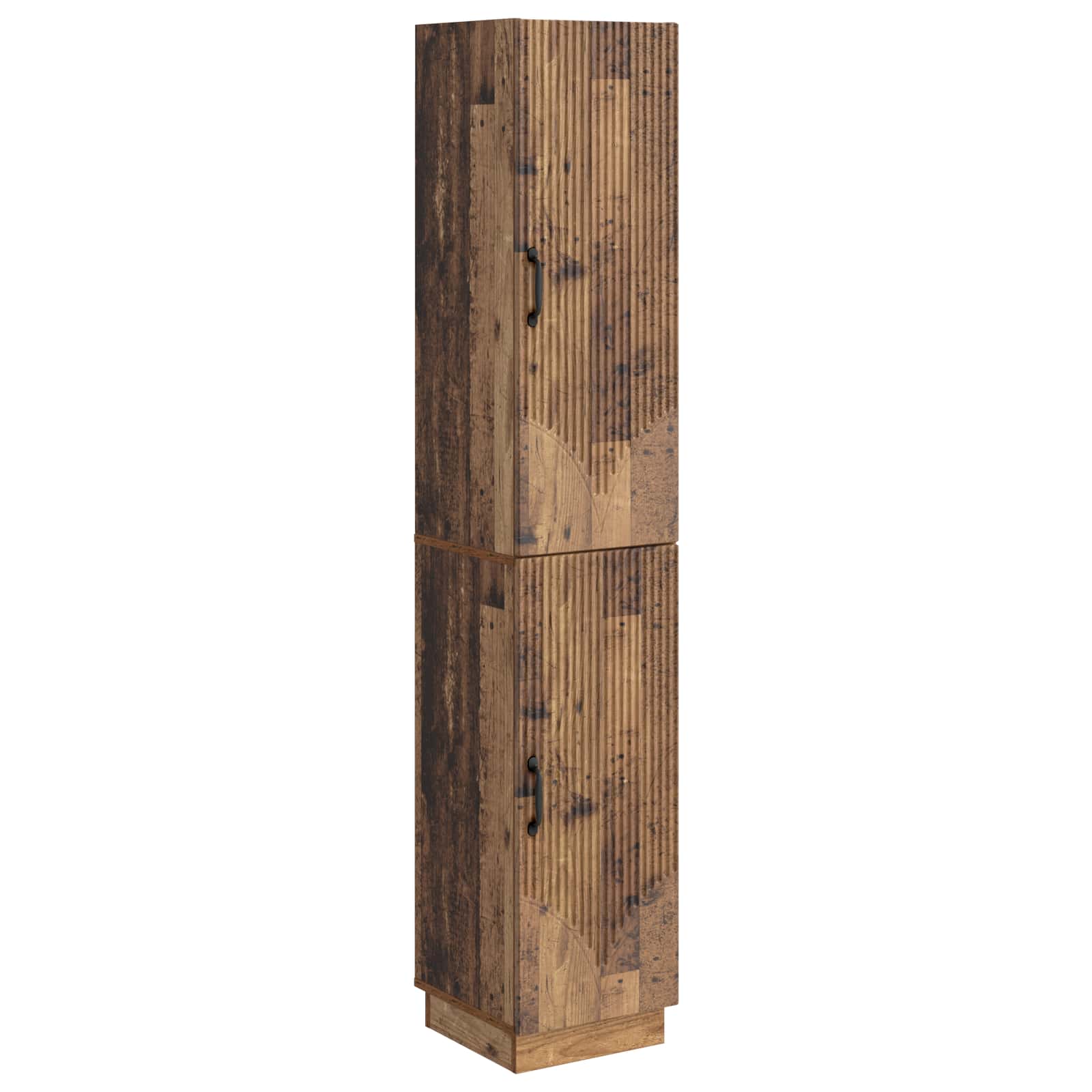 vidaXL Kastenset 2 pcs Zwart Bewerkt hout