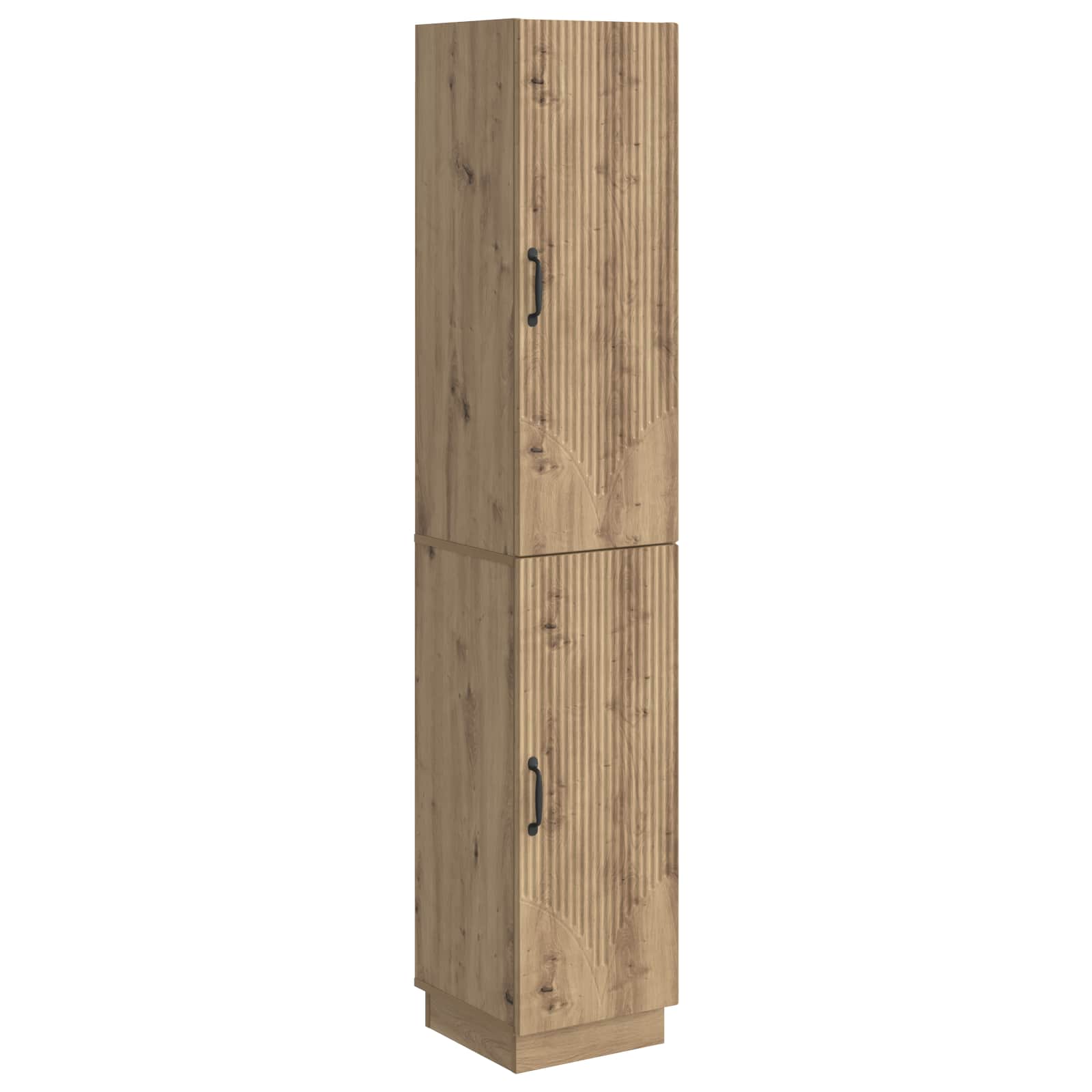 vidaXL Kastenset 2 pcs Zwart Bewerkt hout
