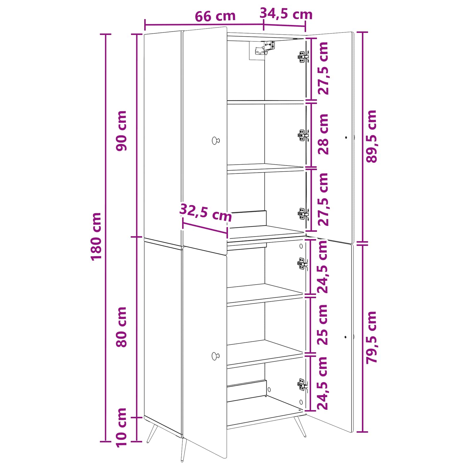 vidaXL Kastenset 2 pcs Zwart Bewerkt hout