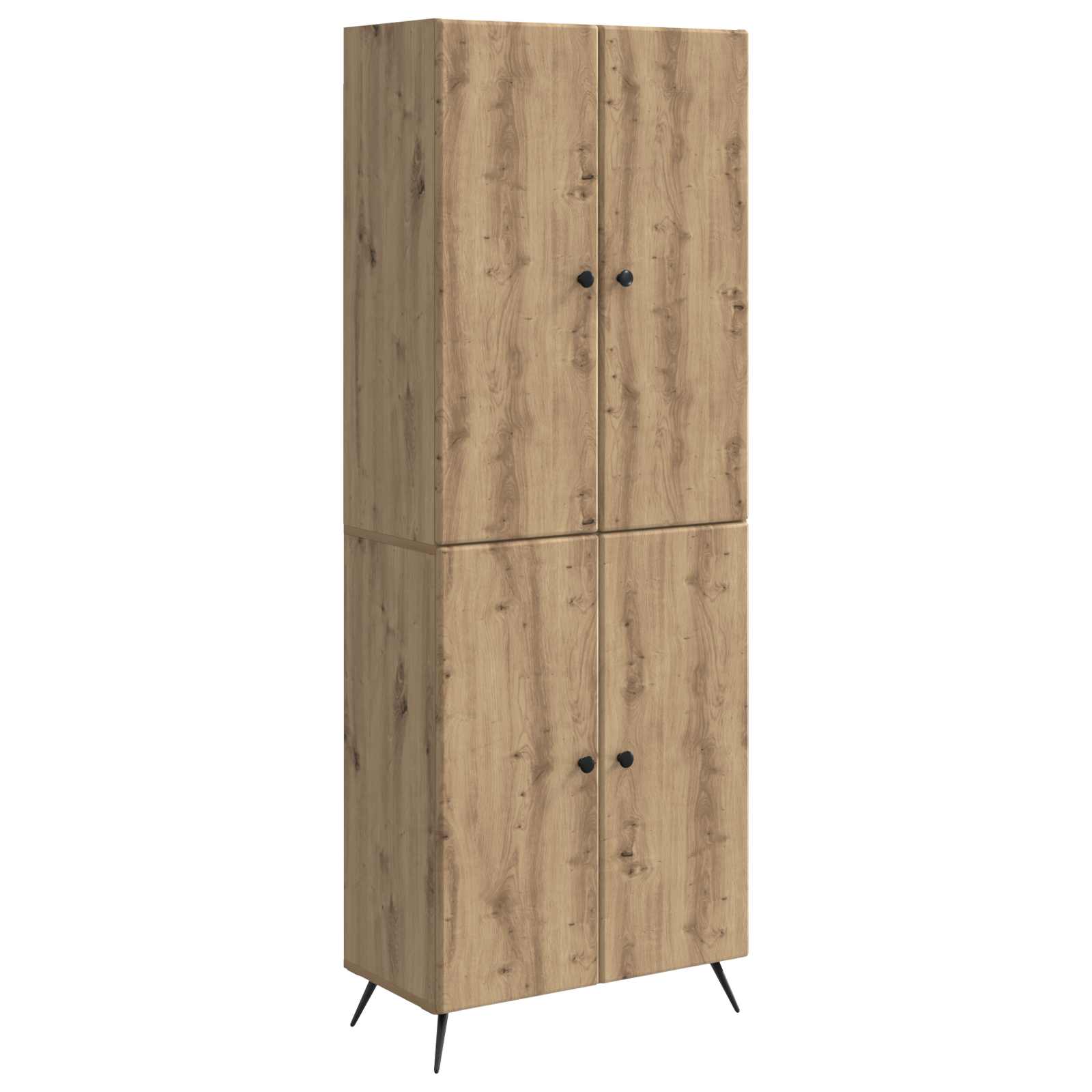 vidaXL Kastenset 2 pcs Zwart Bewerkt hout