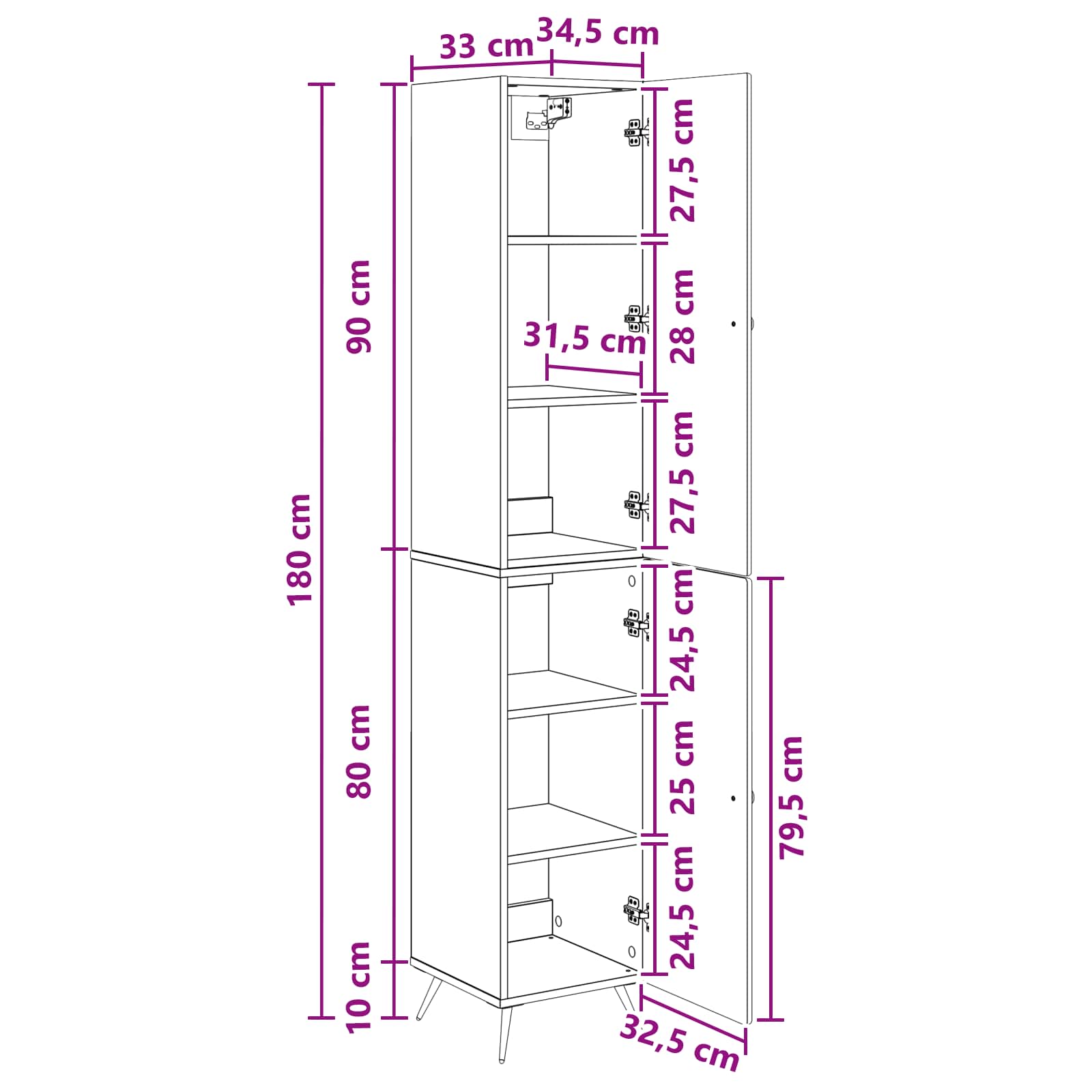 vidaXL Kastenset 2 pcs Bewerkt hout