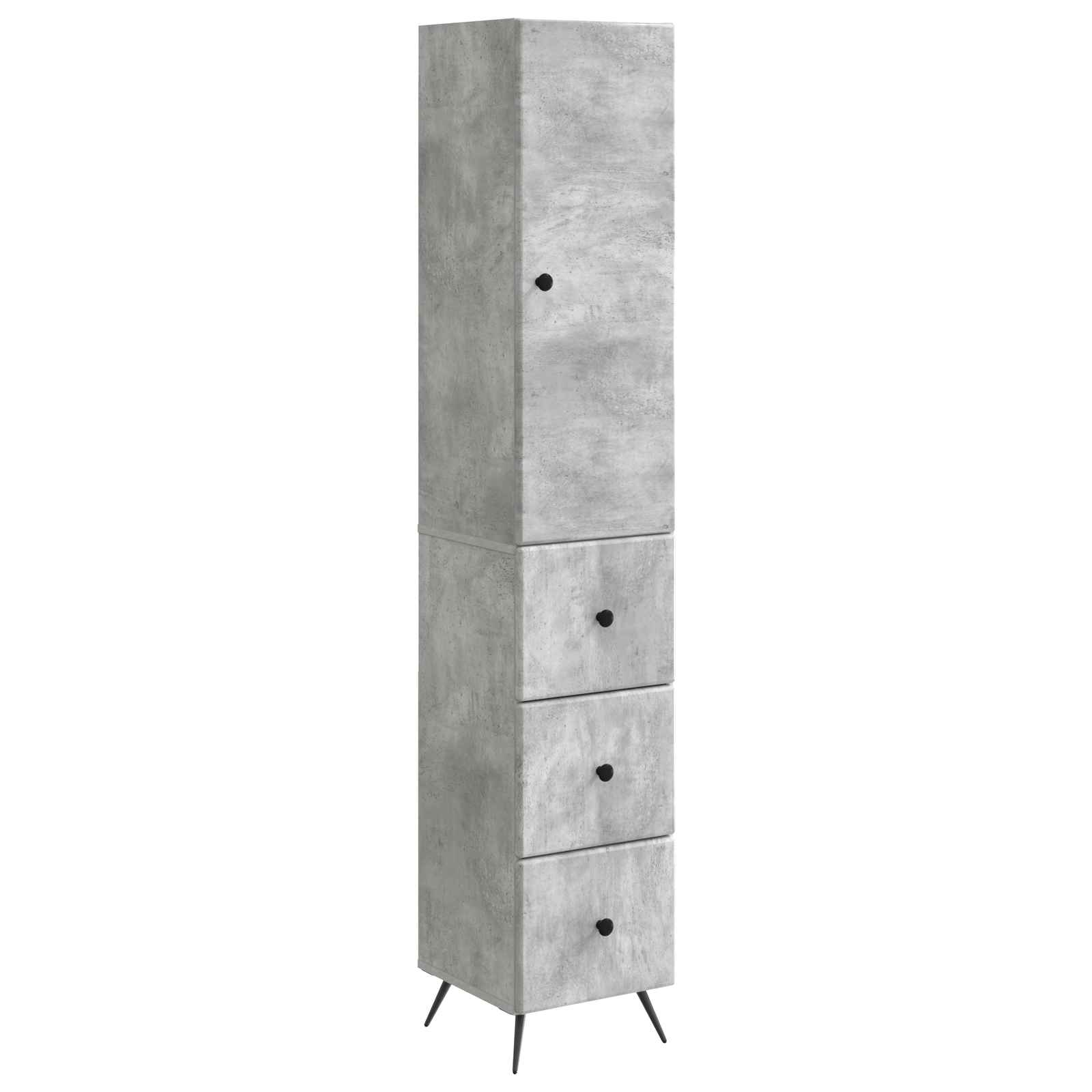 vidaXL Kastenset 2 pcs Zwart 34,5 x 34,5 x 90 cm Bewerkt hout